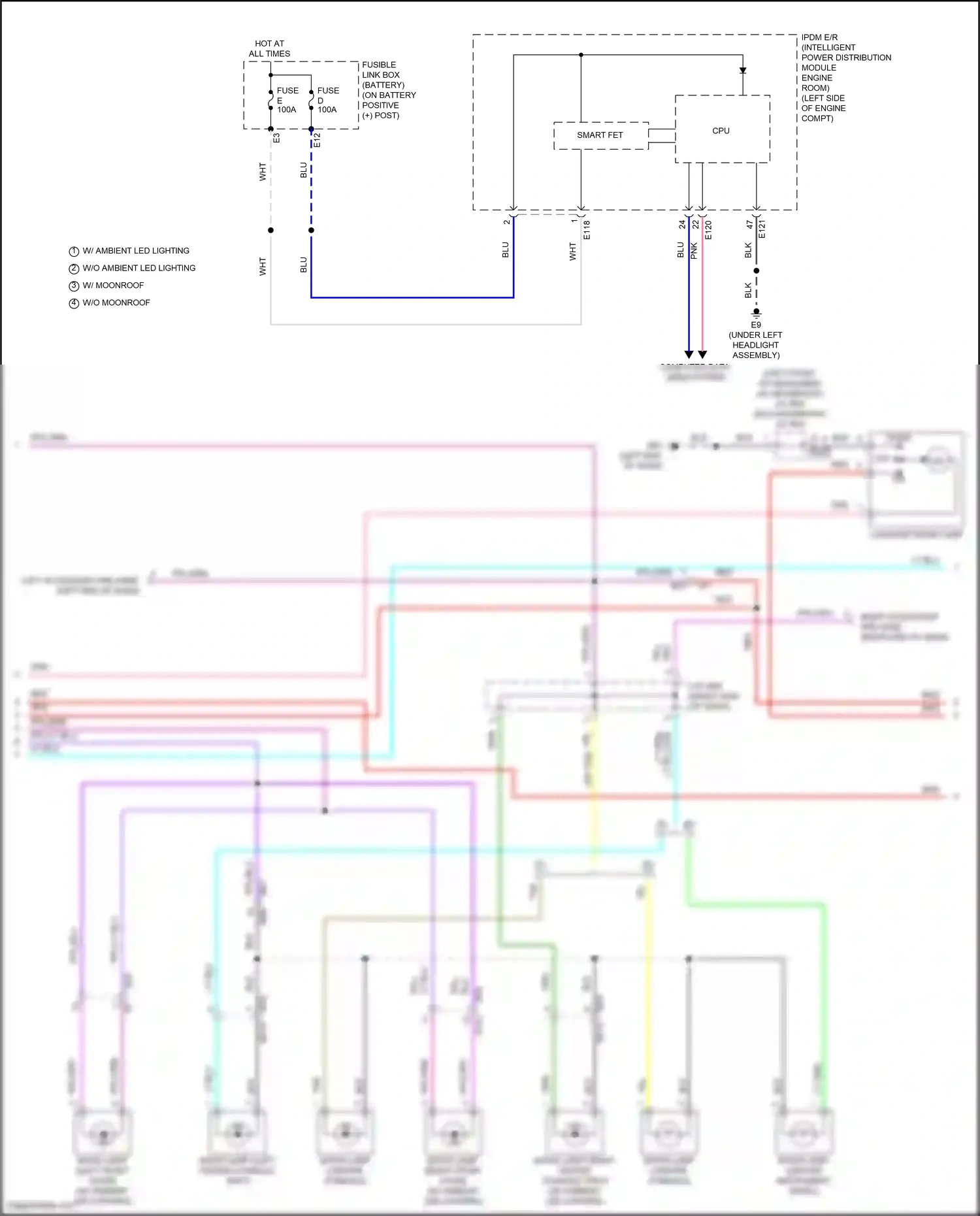 Nissan Rogue III (2020-2024) fuse e wiring diagram  (1 of 1)