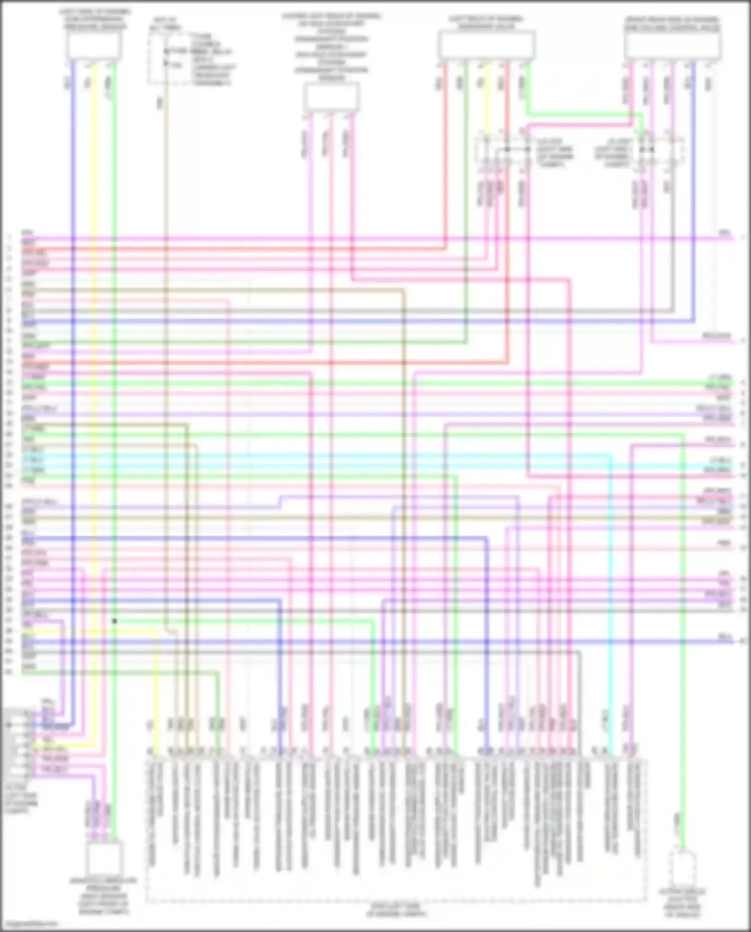 Wiring diagram heated oxygen sensor 2 heater for Nissan Rogue III (2020-2024) (1 of 1)