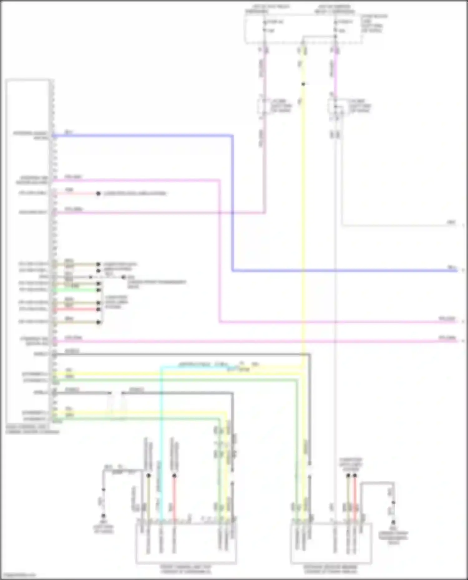 Wiring diagram hot w/ acc relay energized for Nissan Rogue III (2020-2024) (3 of 4)