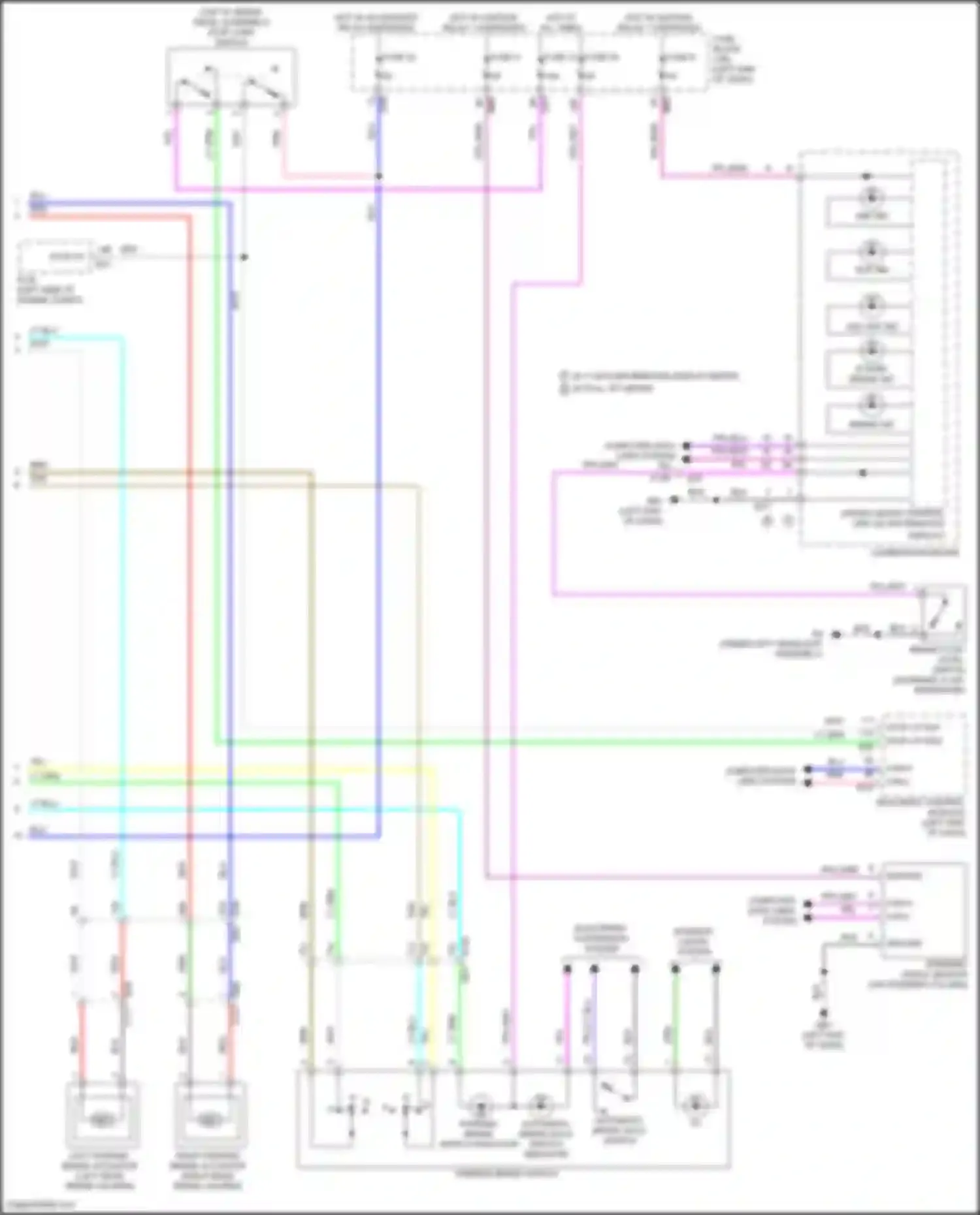 Wiring diagram hot w/ ignition relay 1 energized for Nissan Rogue III (2020-2024) (11 of 26)