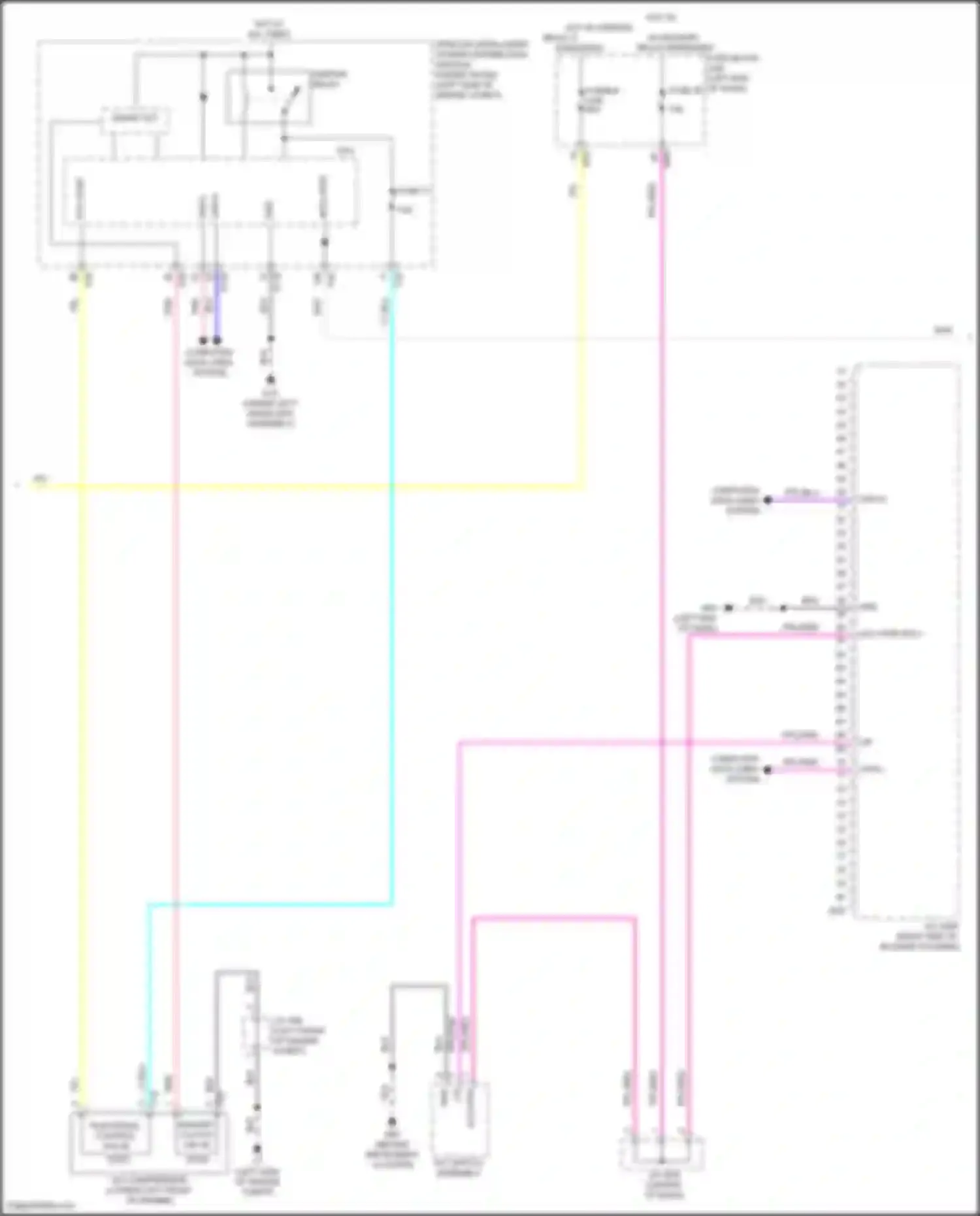 Wiring diagram hot w/ ignition relay-2 energized for Nissan Rogue III (2020-2024) (2 of 3)