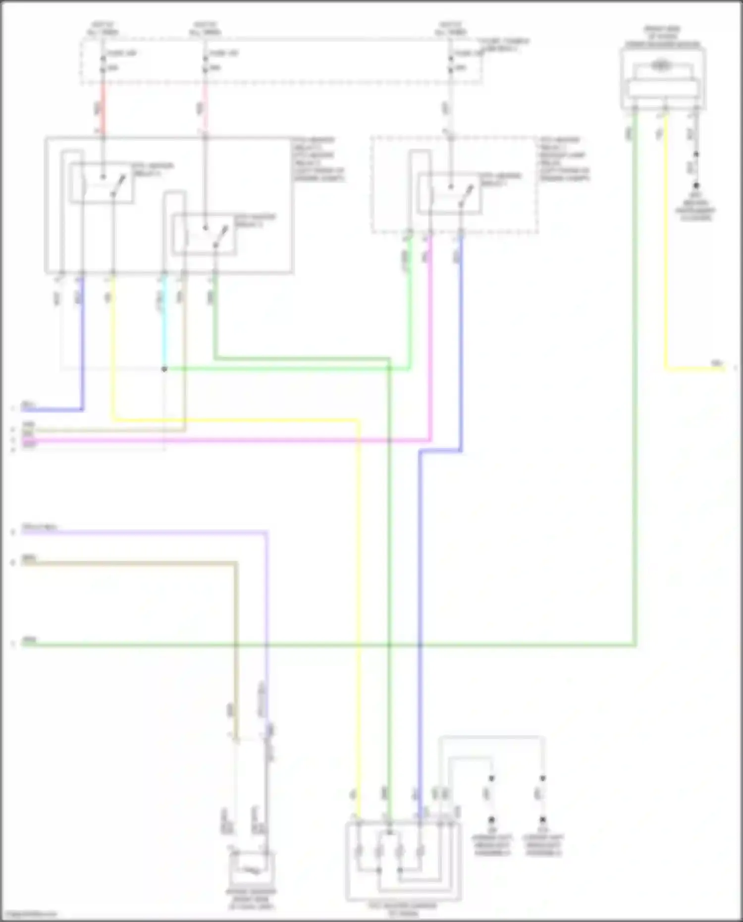 Wiring diagram intake sensor for Nissan Rogue III (2020-2024) (2 of 2)