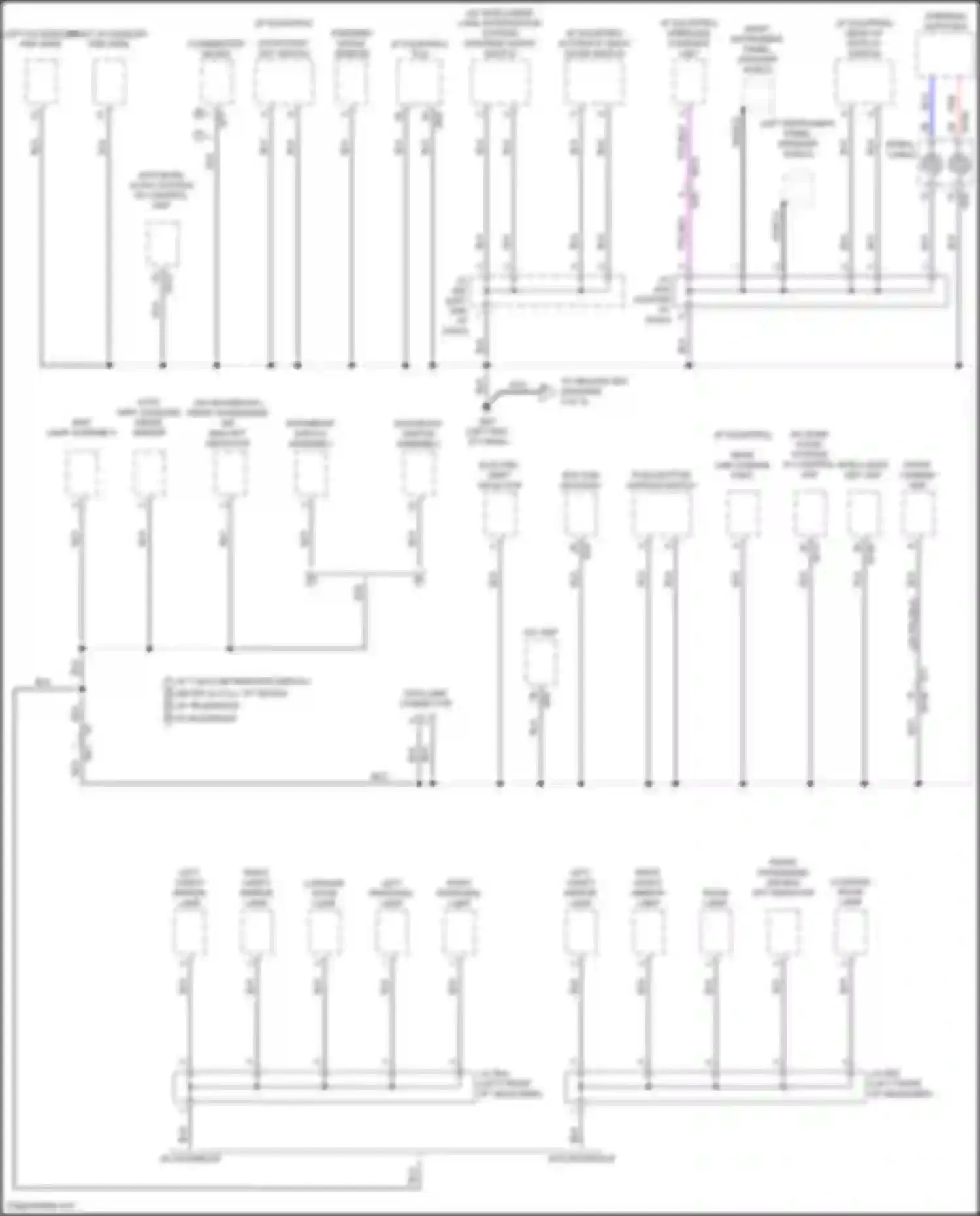 Wiring diagram left accessory pre-wire for Nissan Rogue III (2020-2024) (1 of 5)