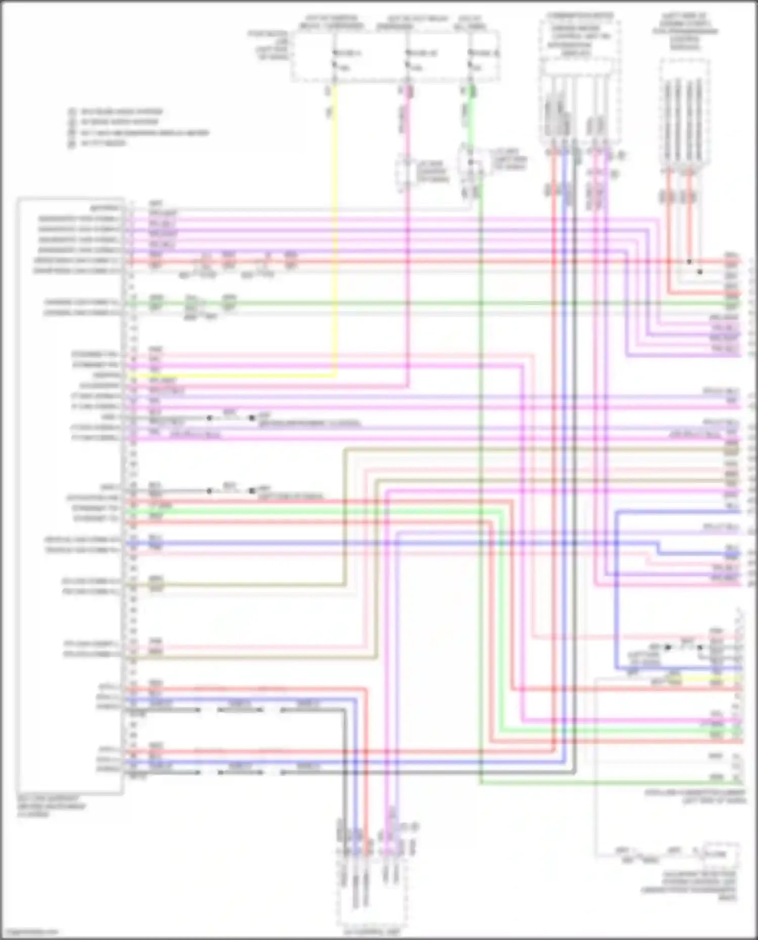 Wiring diagram occupant detection system control unit for Nissan Rogue III (2020-2024) (2 of 4)