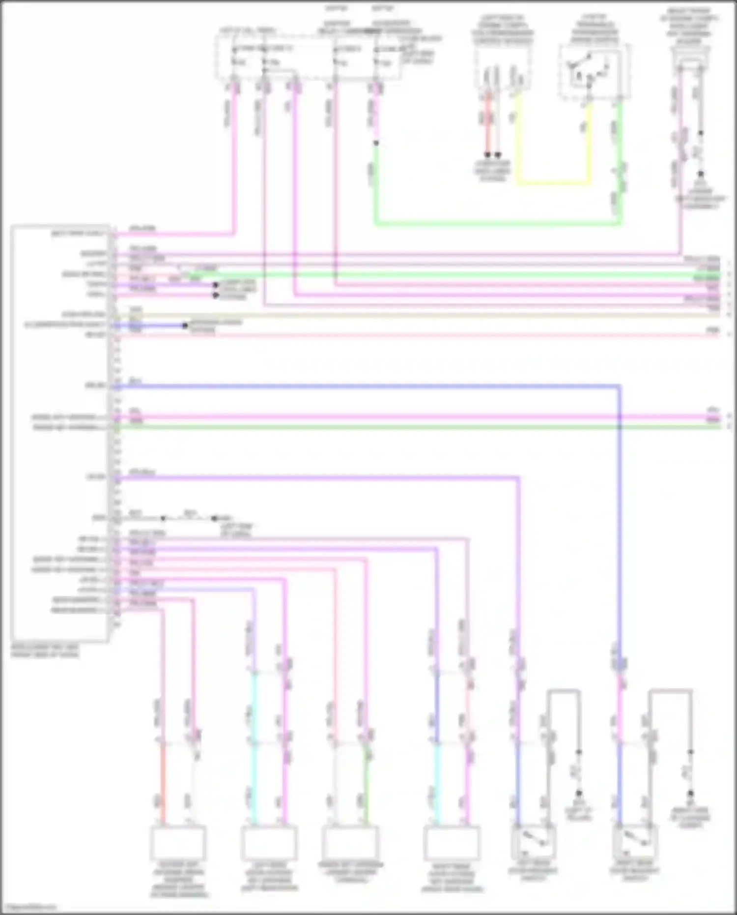 Wiring diagram push btn ign sw for Nissan Rogue III (2020-2024) (1 of 2)