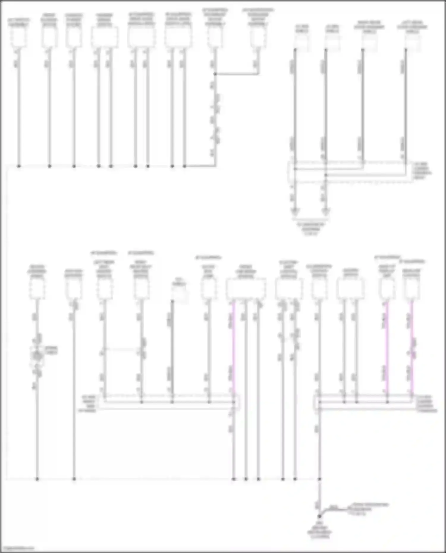Wiring diagram rear air control for Nissan Rogue III (2020-2024) (2 of 3)