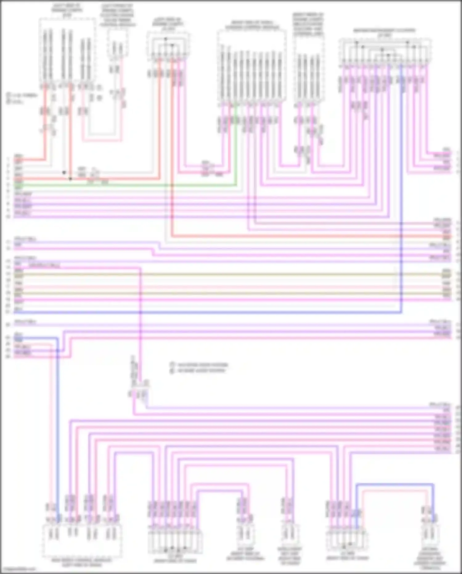Wiring diagram red for Nissan Rogue III (2020-2024) (13 of 109)