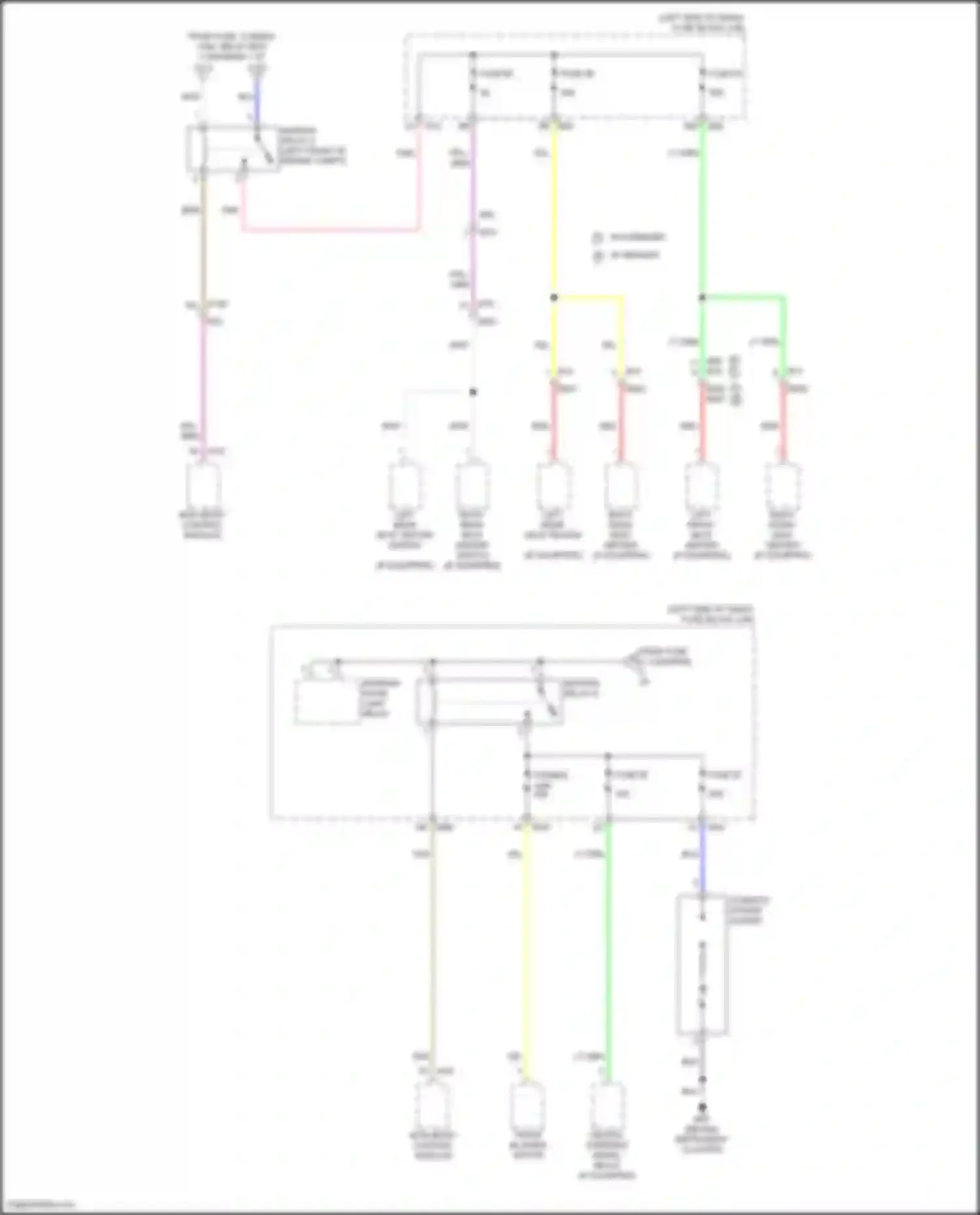 Wiring diagram red for Nissan Rogue III (2020-2024) (69 of 109)