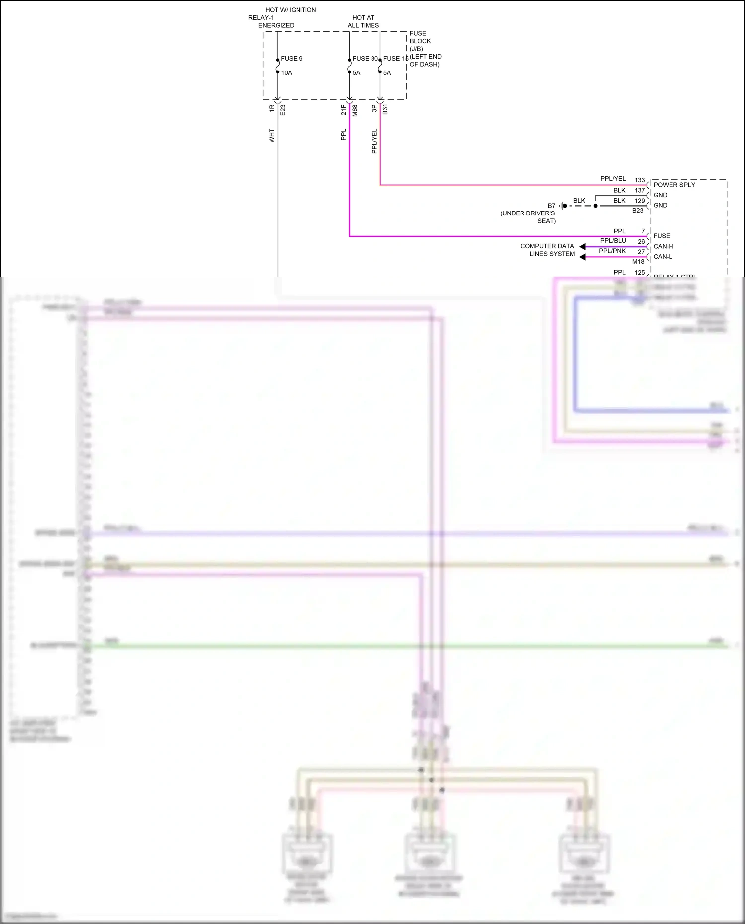 Nissan Rogue III (2020-2024) relay 2 ctrl wiring diagram  (1 of 2)