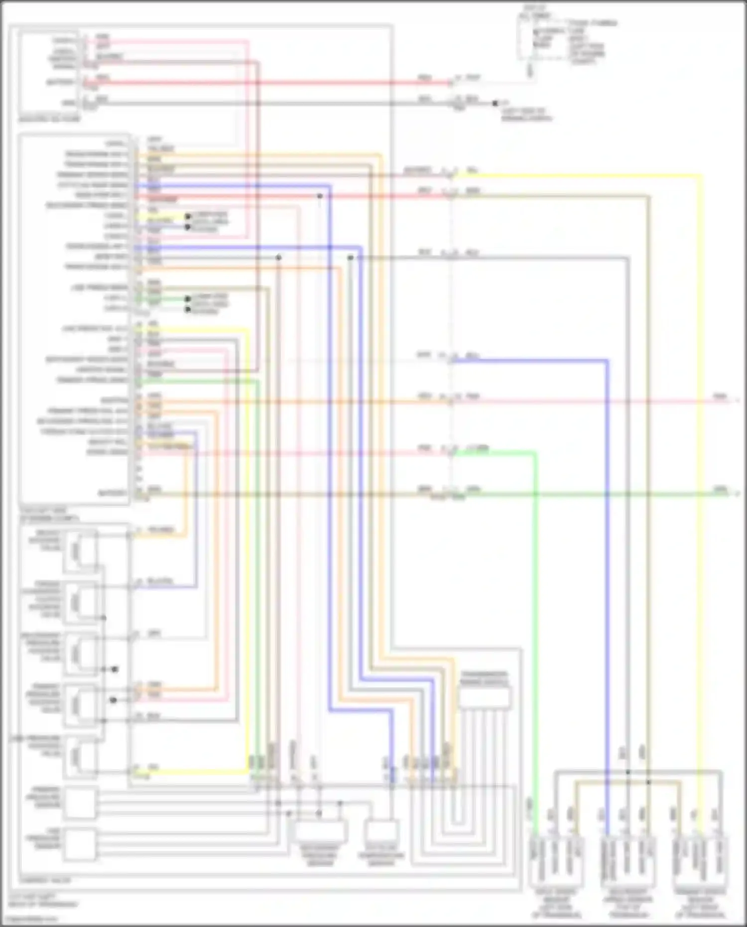 Wiring diagram trans range sw 2 for Nissan Rogue III (2020-2024) (1 of 1)
