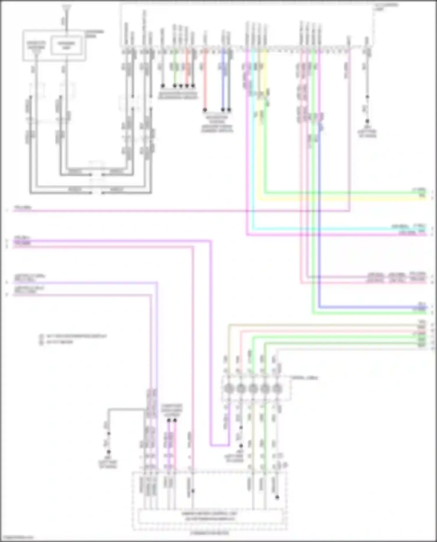 Wiring diagram usb d+ sig for Nissan Rogue III (2020-2024) (2 of 5)