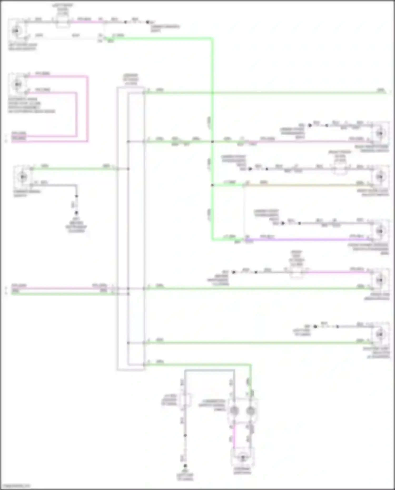 Wiring diagram w/ automatic back door for Nissan Rogue III (2020-2024) (6 of 8)