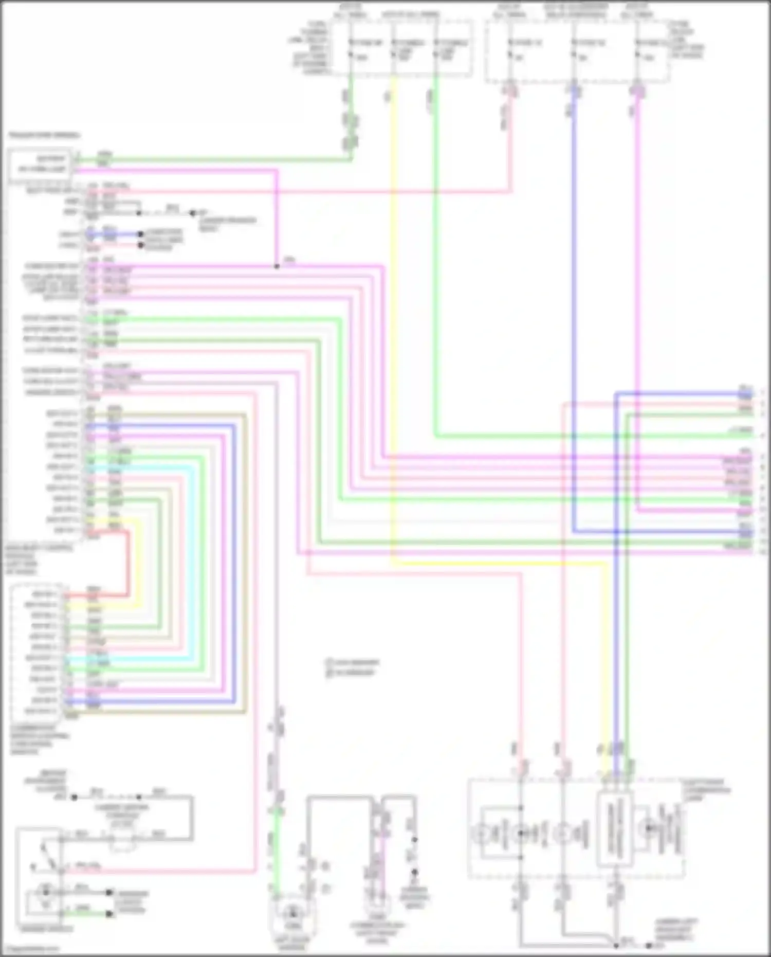 Wiring diagram w/ led for Nissan Rogue III (2020-2024) (1 of 2)