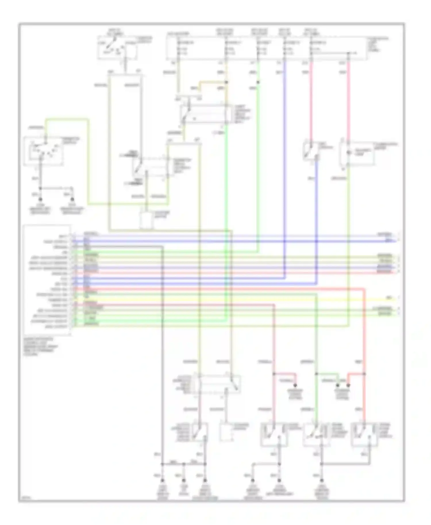Sentra Nissan B14 (1994-1999): Anti-theft circuit (1 of 2)