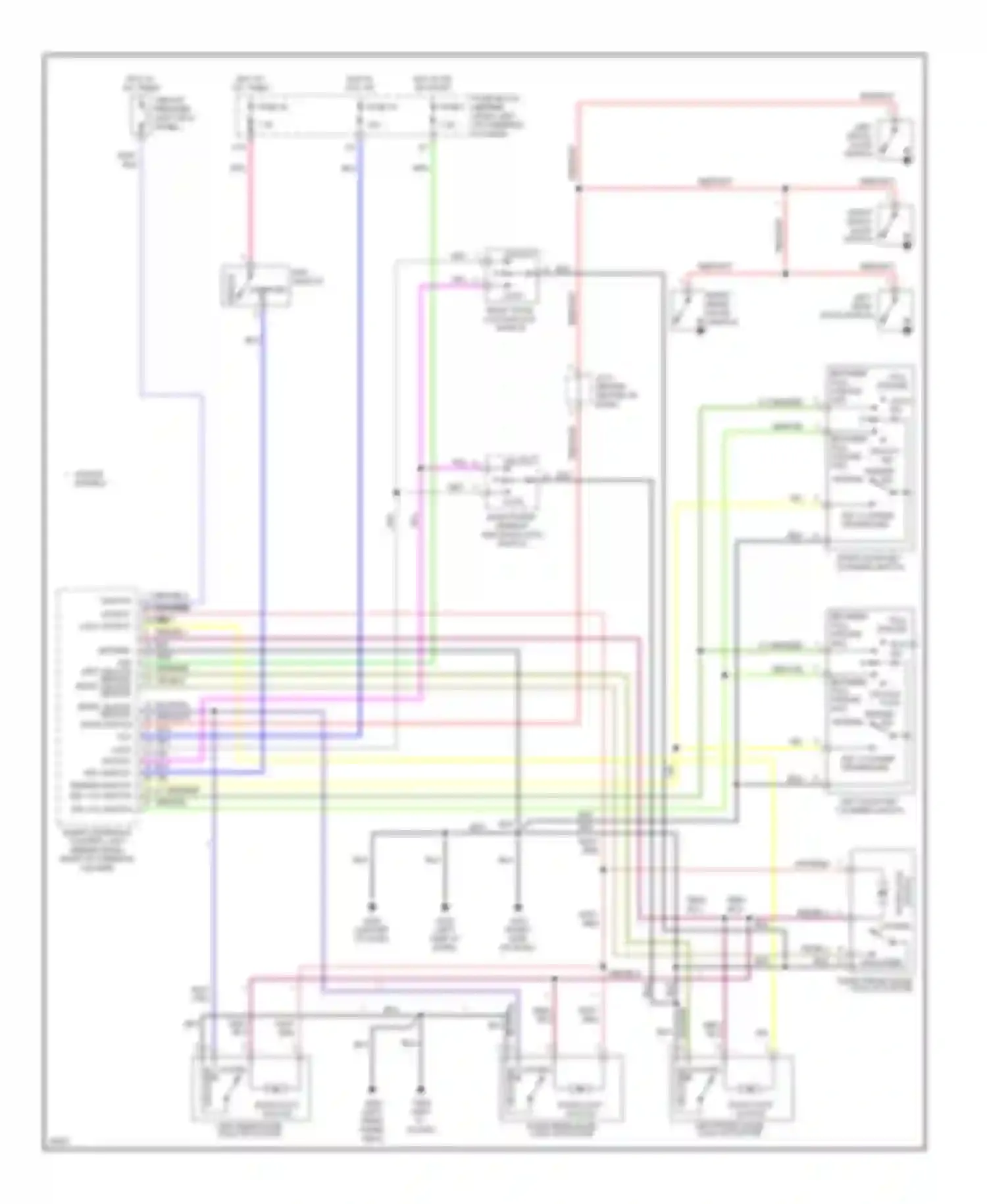 Sentra Nissan B14 (1994-1999): Keyless entry circuit
