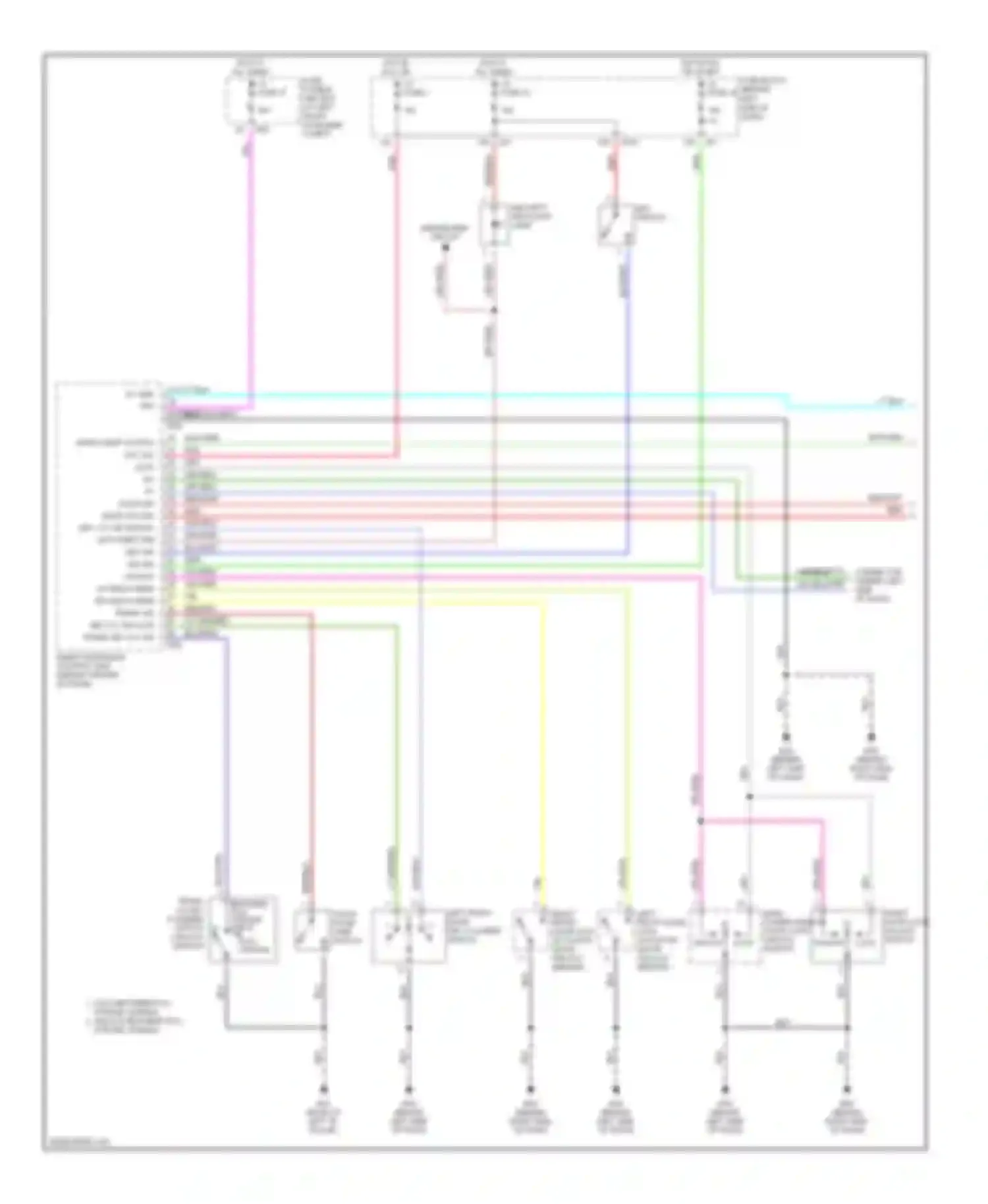 Sentra Nissan B15 (1998-2006): Forced entry circuit (1 of 2)