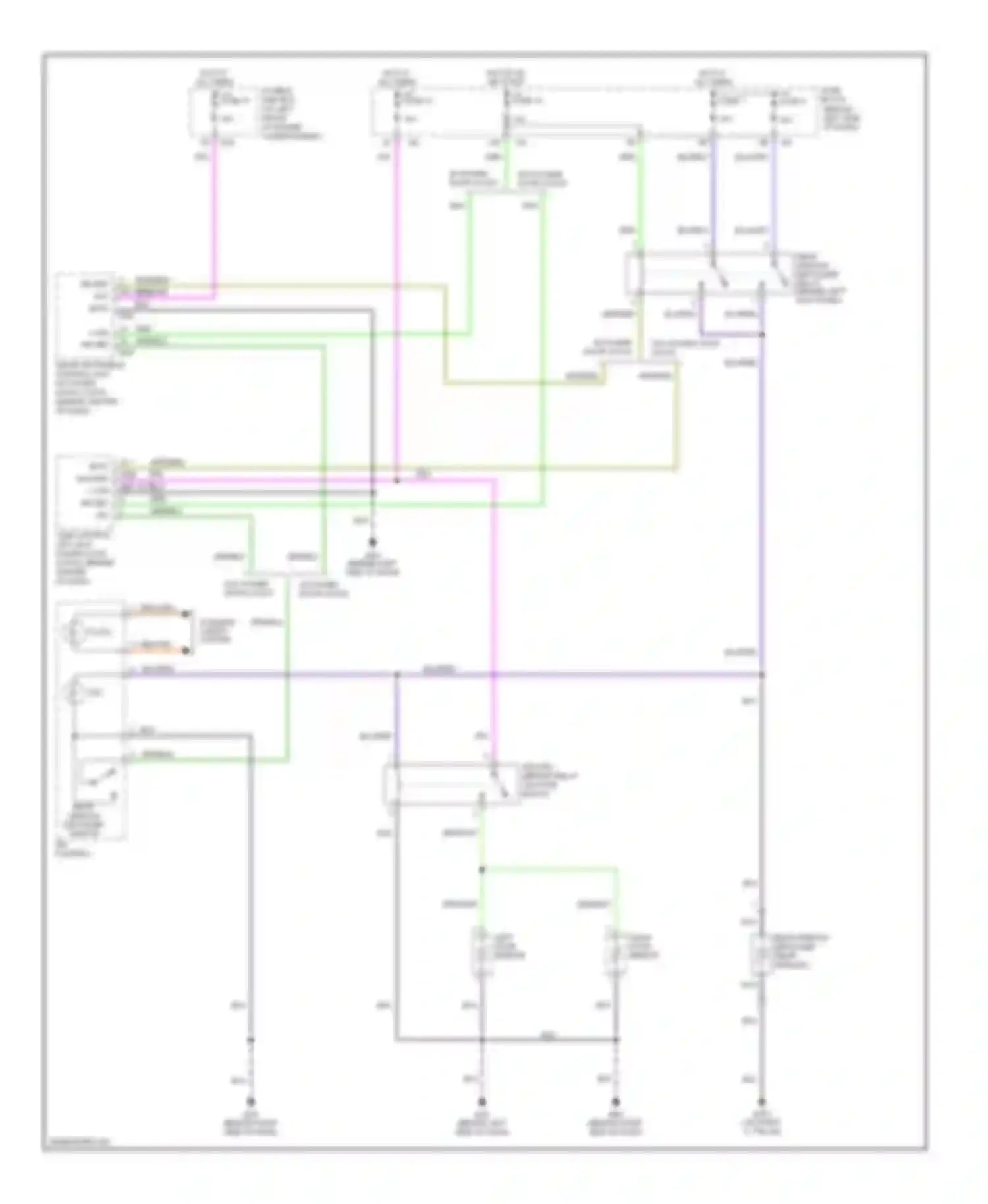 Sentra Nissan B15 (1998-2006): Defoggers circuit