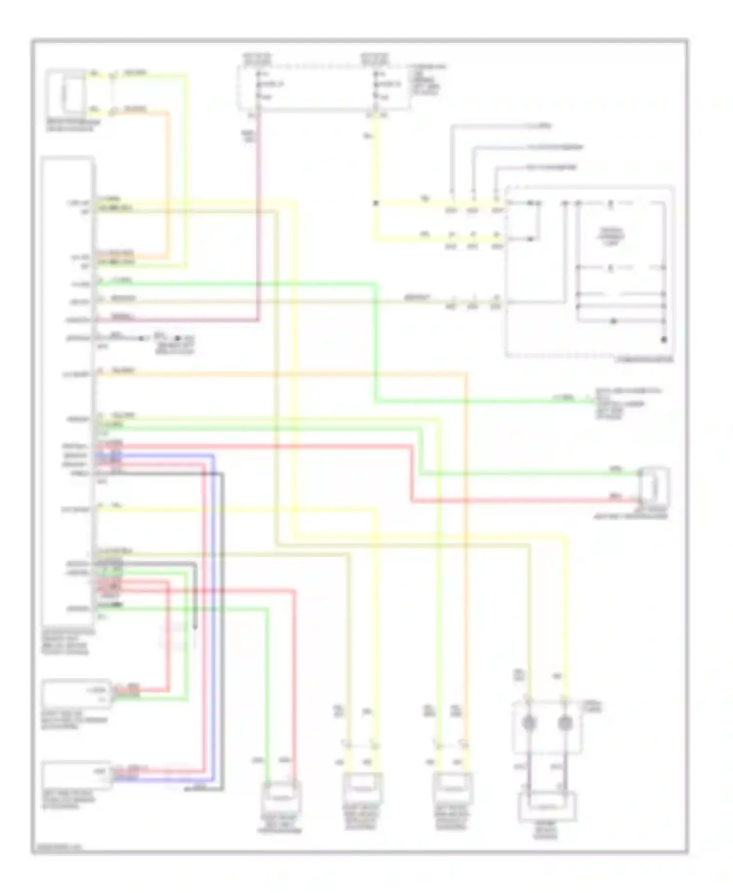 Sentra Nissan B15 (1998-2006): Supplemental restraints circuit