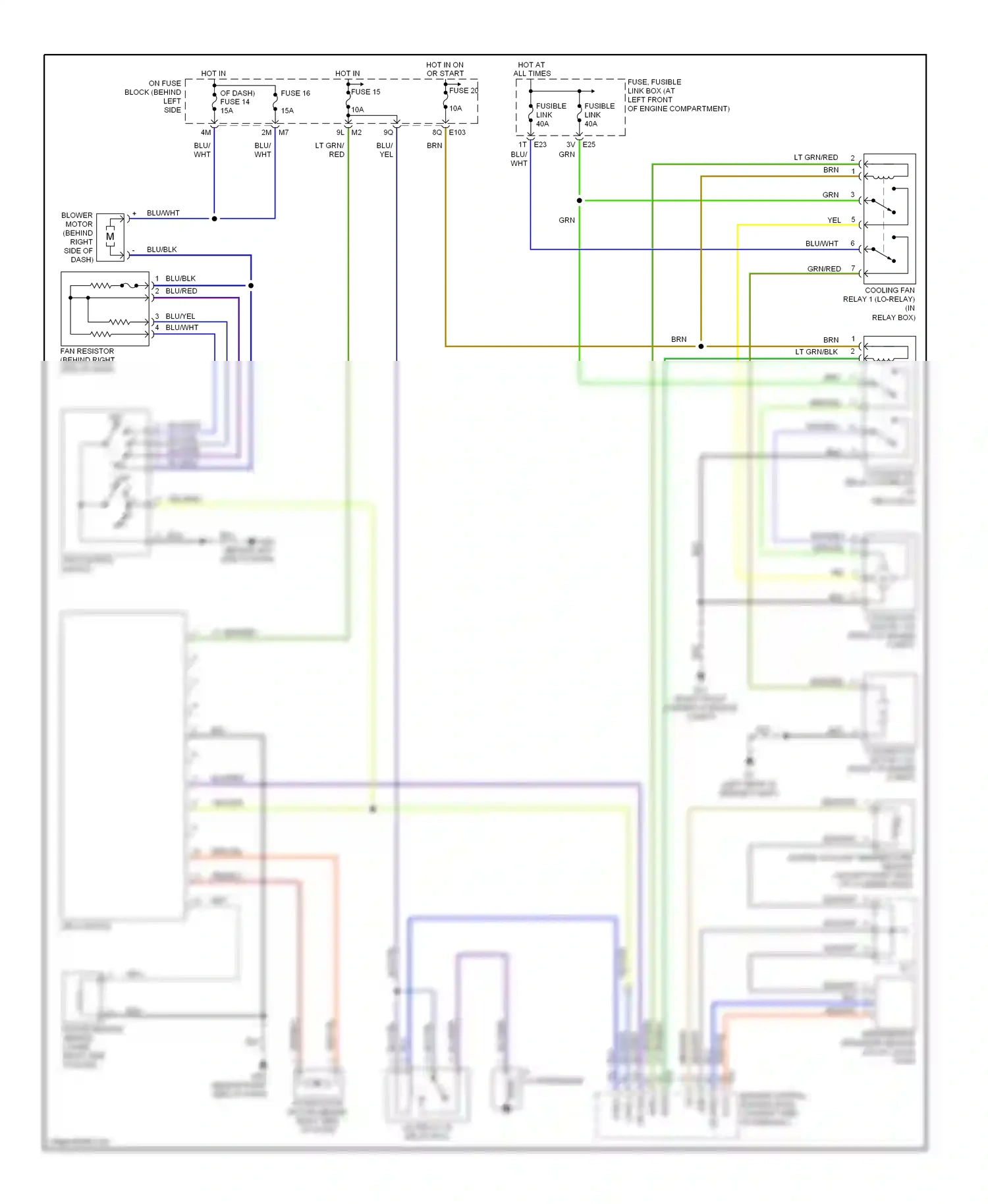 Wiring diagram a/c compressor for Nissan Sentra B15 (1998-2006) (1 of 2)