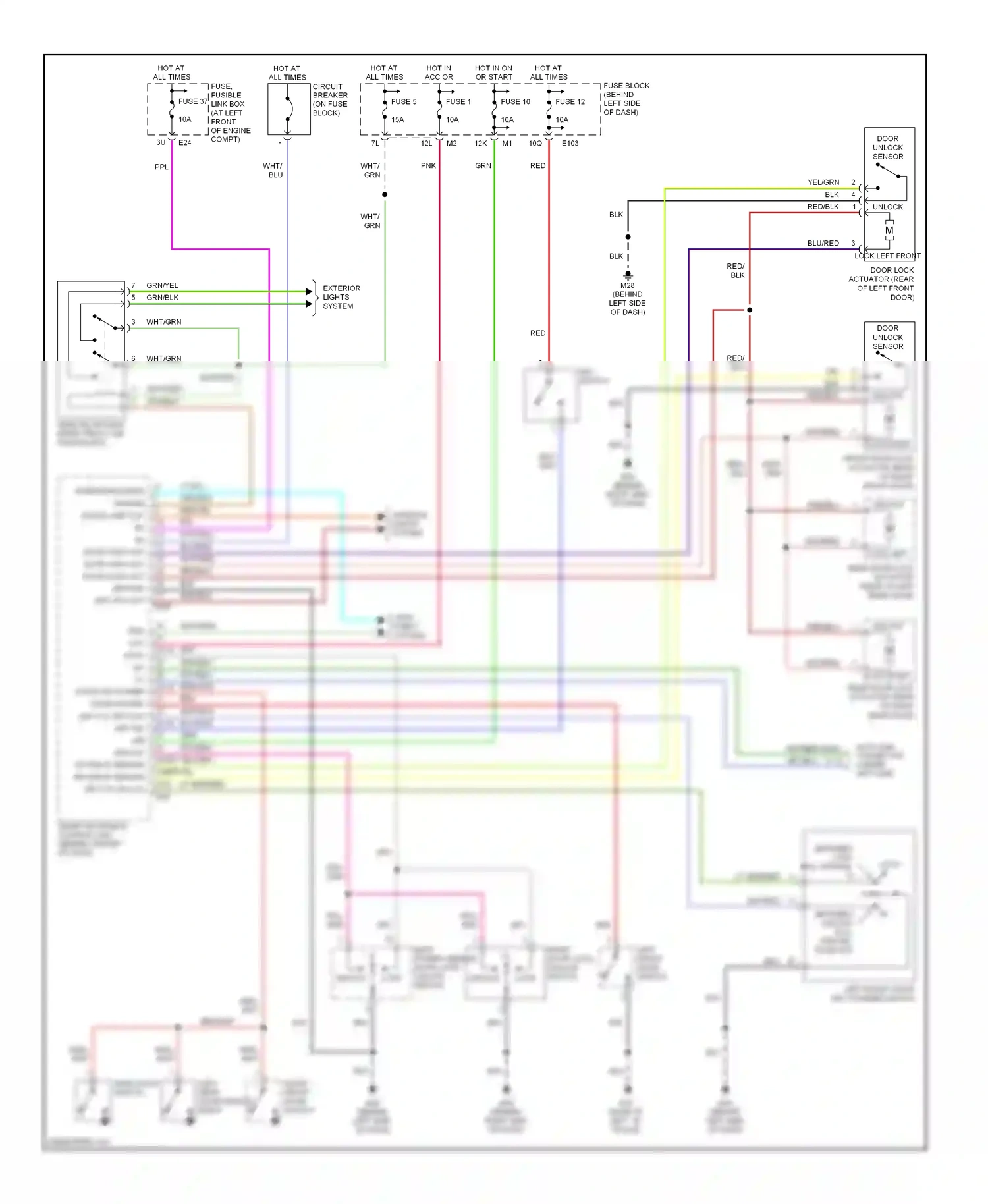 Wiring diagram blk for Nissan Sentra B15 (1998-2006) (37 of 53)