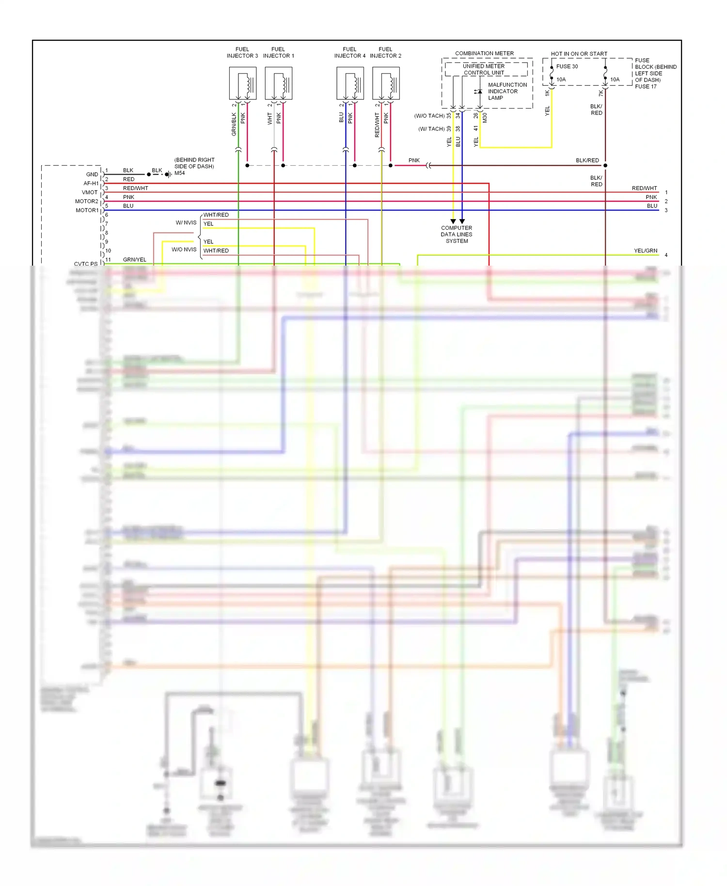 Wiring diagram computer data lines system for Nissan Sentra B15 (1998-2006) (5 of 6)