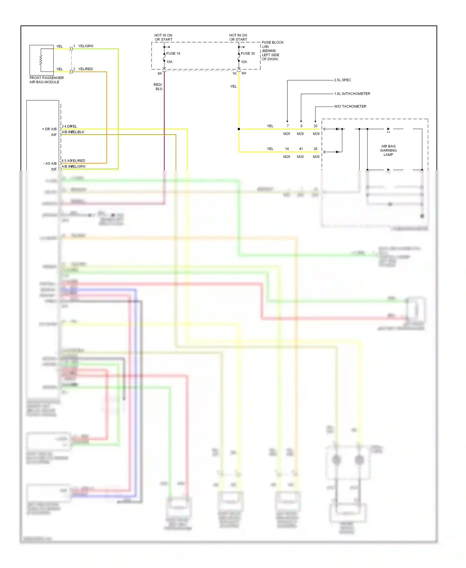 Wiring diagram preten + sensor - sensor + shield for Nissan Sentra B15 (1998-2006) (1 of 1)