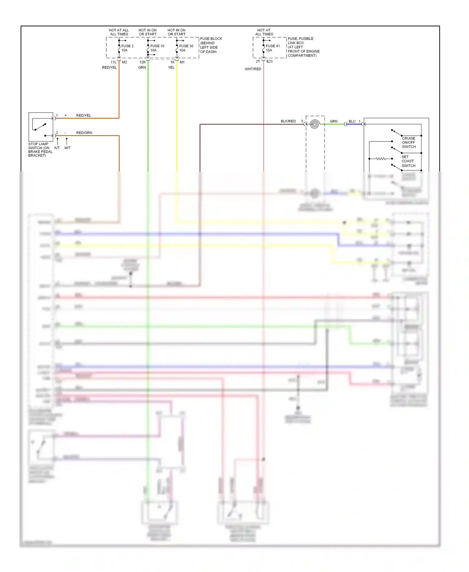 Wiring diagram sensor 1 for Nissan Sentra B15 (1998-2006) (1 of 1)