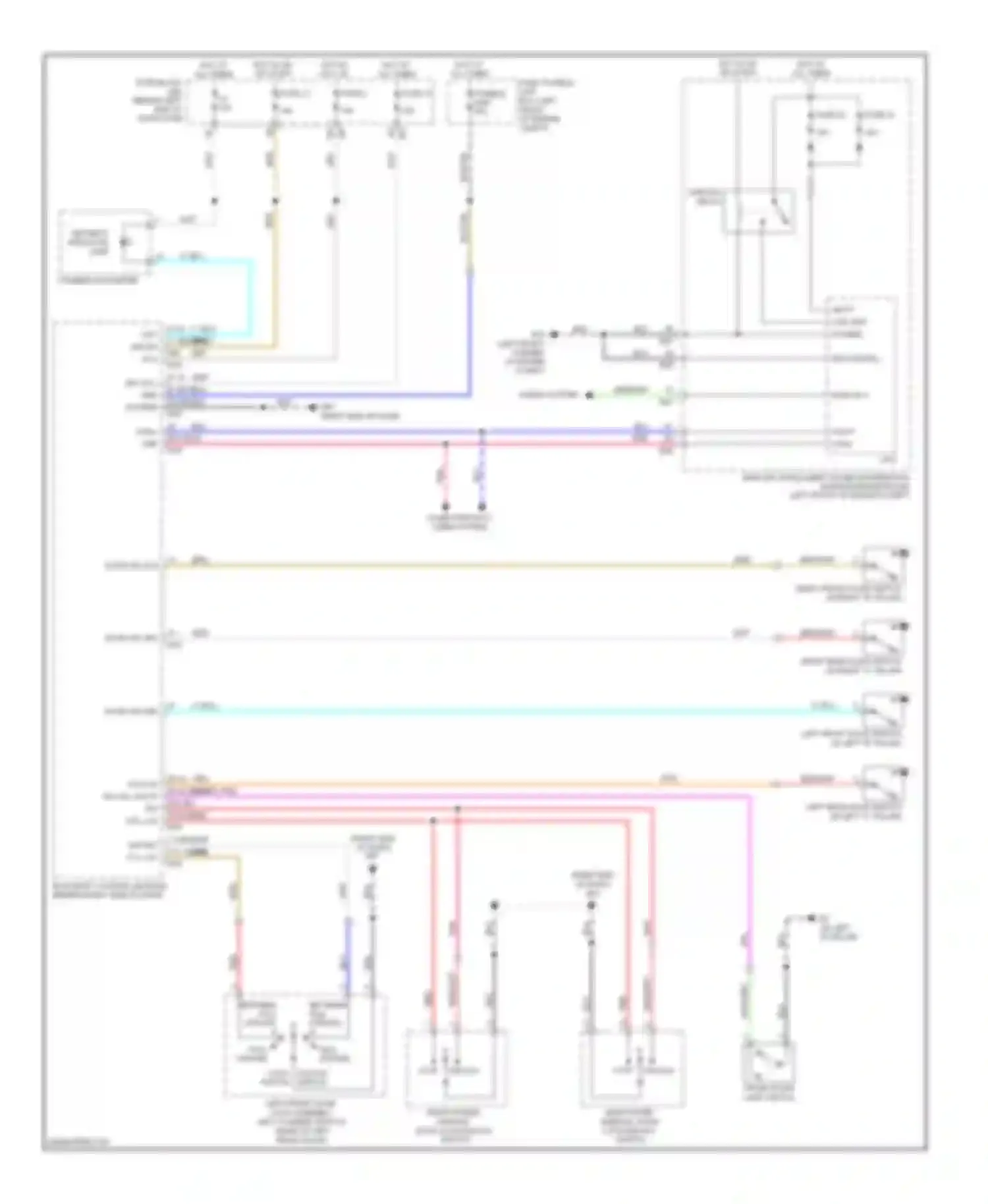 Sentra Nissan B16 facelift (2009-2012): Forced entry circuit