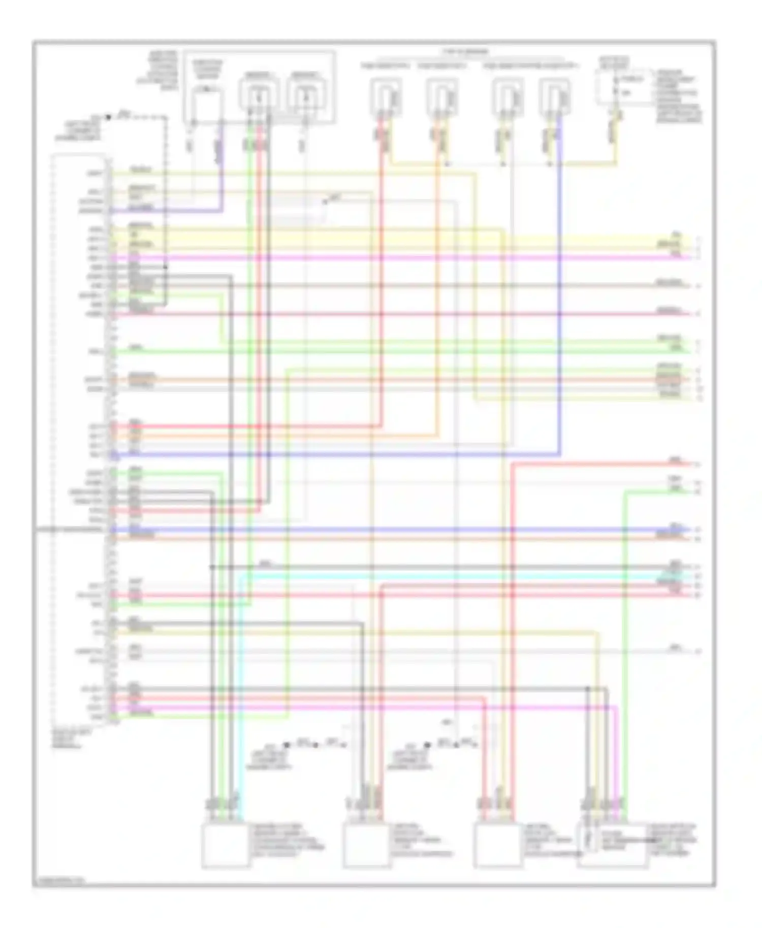 Sentra Nissan B16 facelift (2009-2012): Wiring diagram engine performance 2.5l (1 of 5)