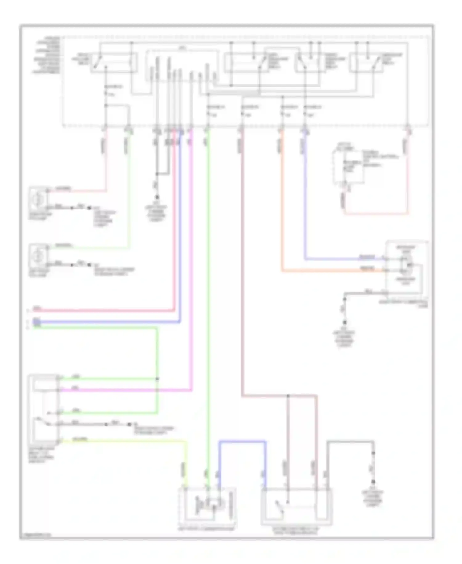 Sentra Nissan B16 facelift (2009-2012): Headlights circuit, with drl (2 of 2)
