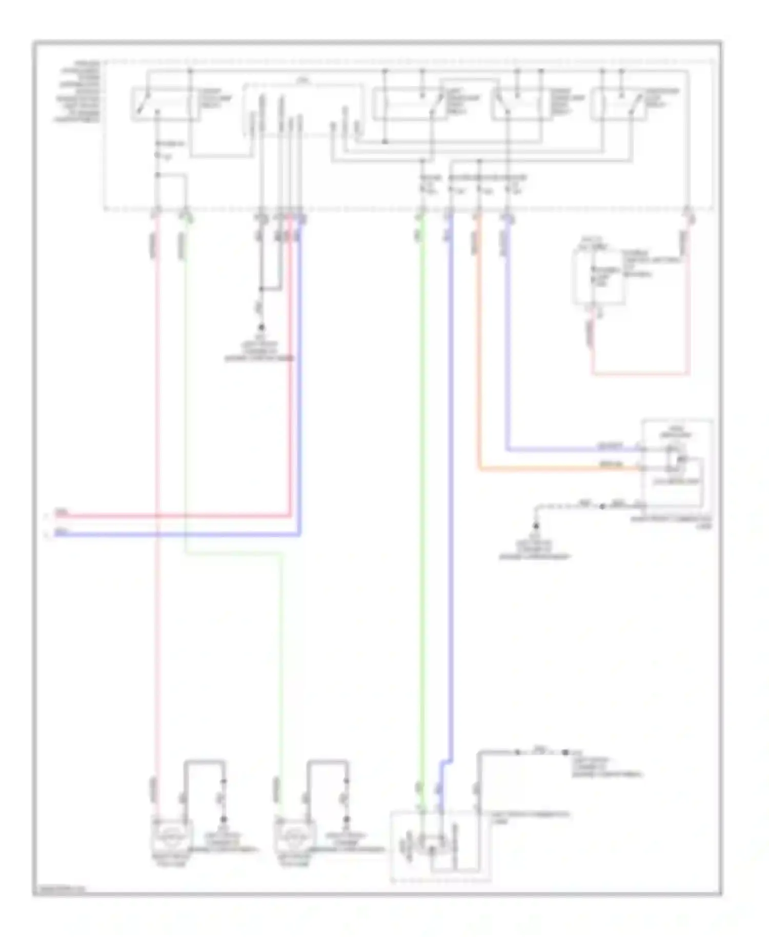 Sentra Nissan B16 facelift (2009-2012): Headlights circuit, without drl (2 of 2)