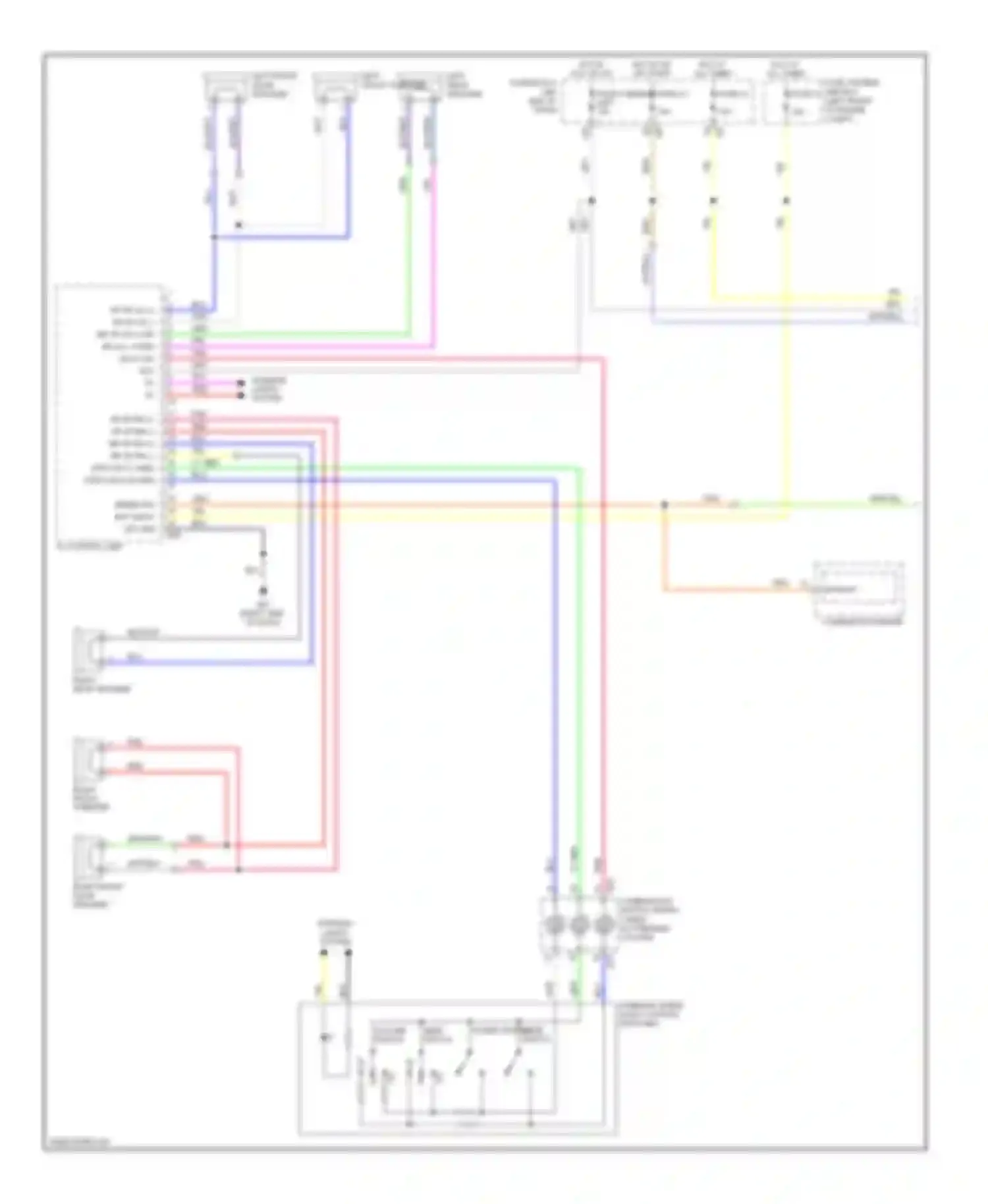 Sentra Nissan B16 facelift (2009-2012): Navigation circuit, without rockford fosgate (1 of 2)