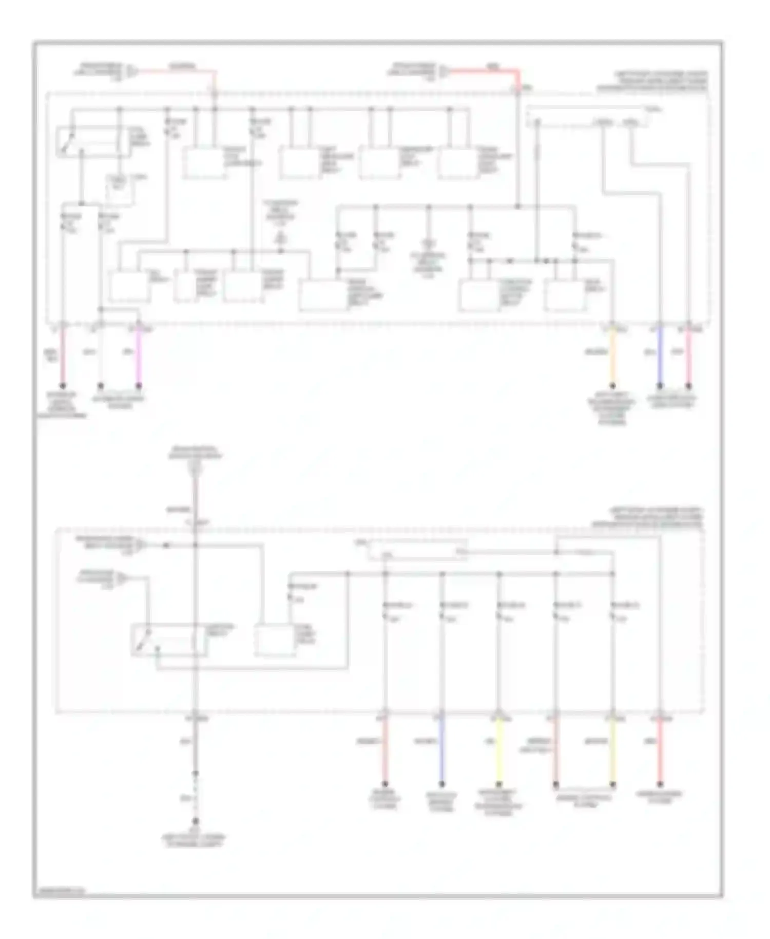 Sentra Nissan B16 facelift (2009-2012): Power distribution circuit (3 of 3)