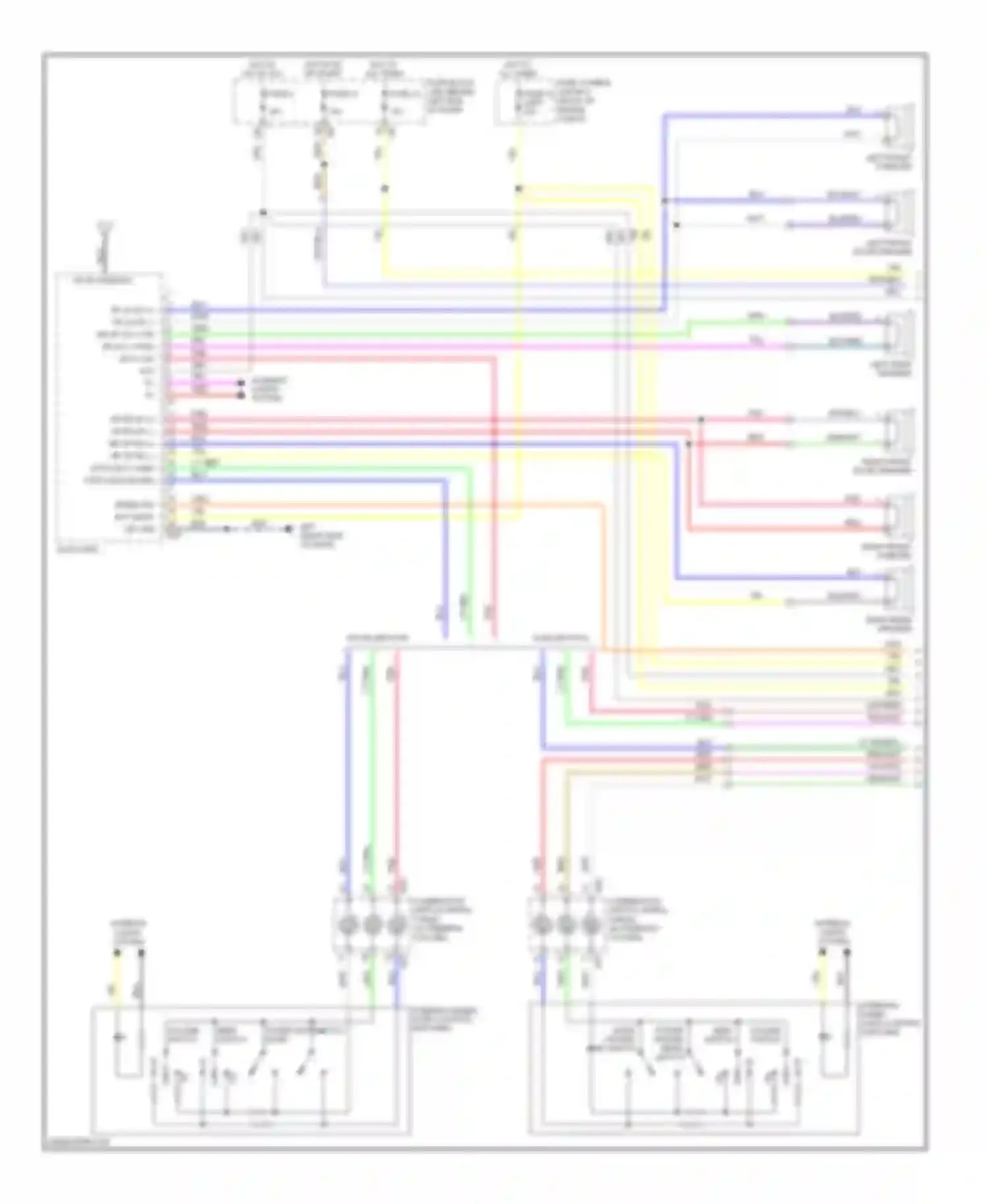 Sentra Nissan B16 facelift (2009-2012): Mid-line radio circuit (1 of 2)
