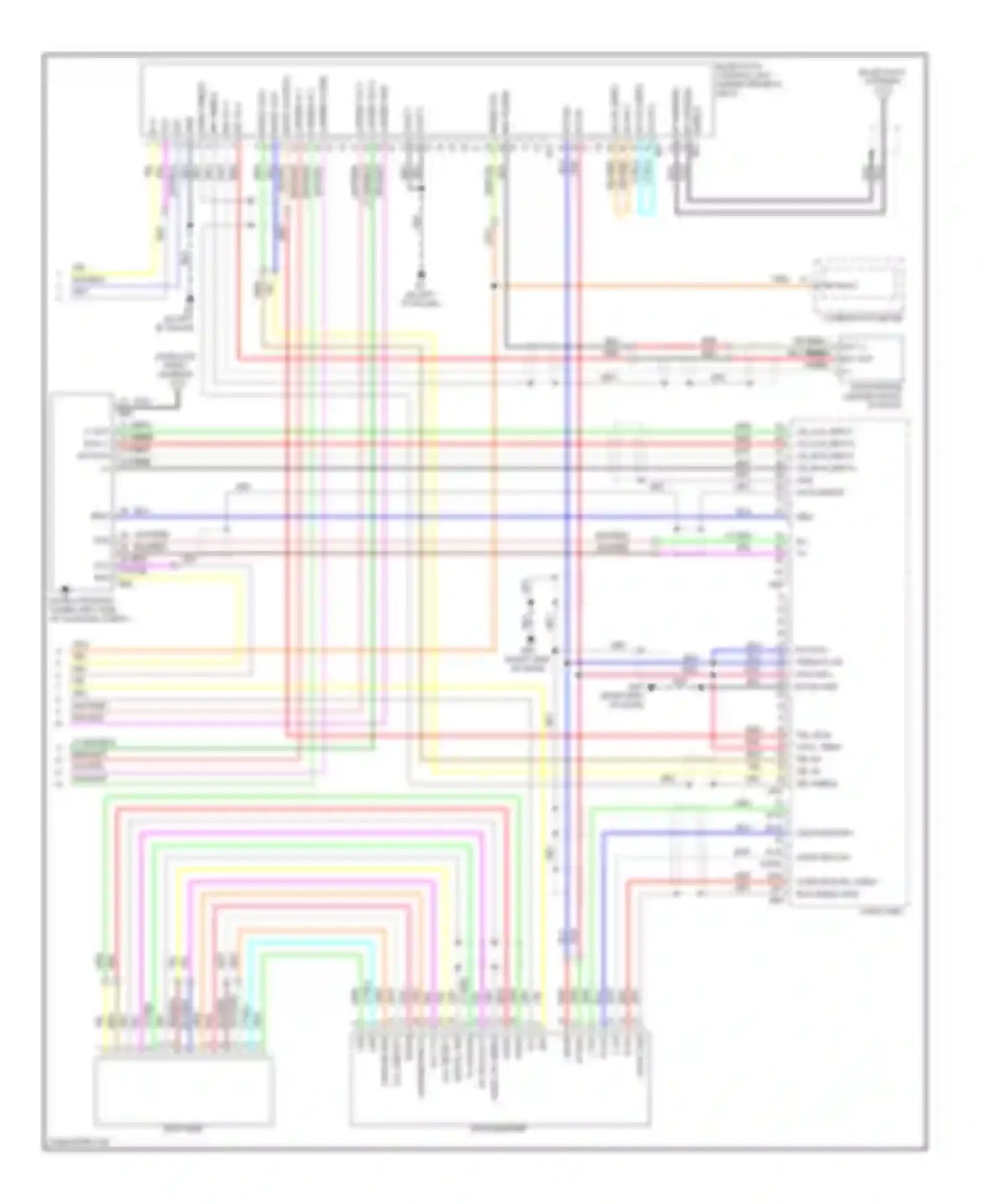 Sentra Nissan B16 facelift (2009-2012): Mid-line radio circuit (2 of 2)