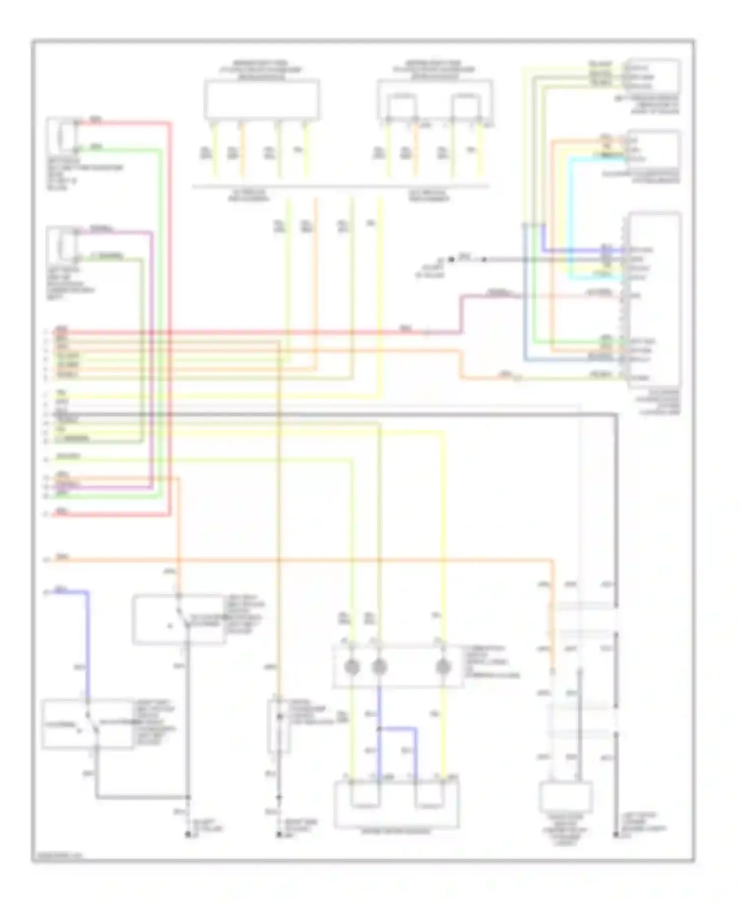 Sentra Nissan B16 facelift (2009-2012): Supplemental restraints circuit (2 of 2)