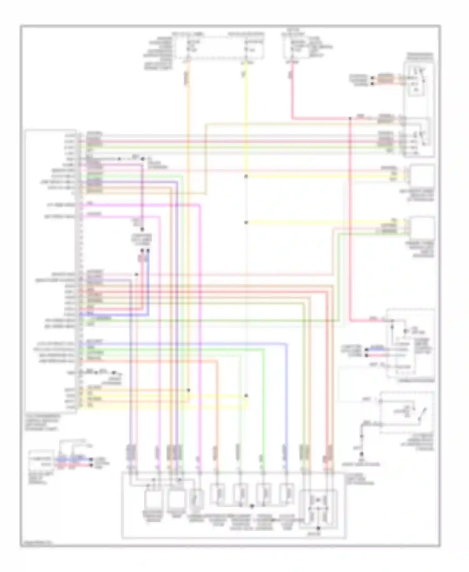 Sentra Nissan B16 facelift (2009-2012): Transmission circuit
