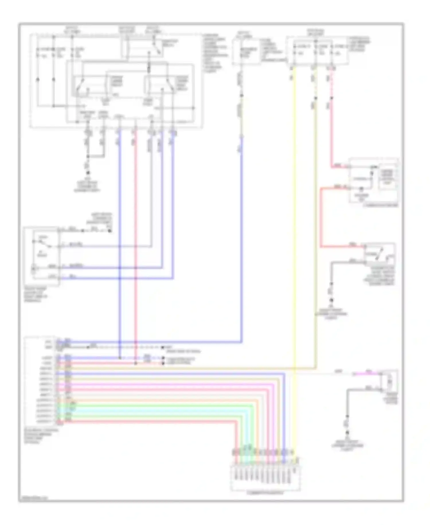 Sentra Nissan B16 facelift (2009-2012): Wiper/washer circuit