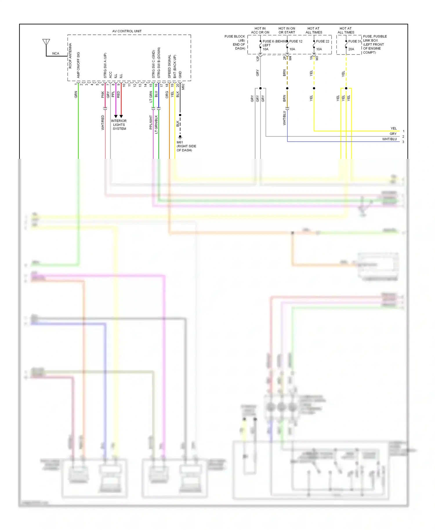 Wiring diagram 2.0l for Nissan Sentra B16 facelift (2009-2012) (3 of 5)