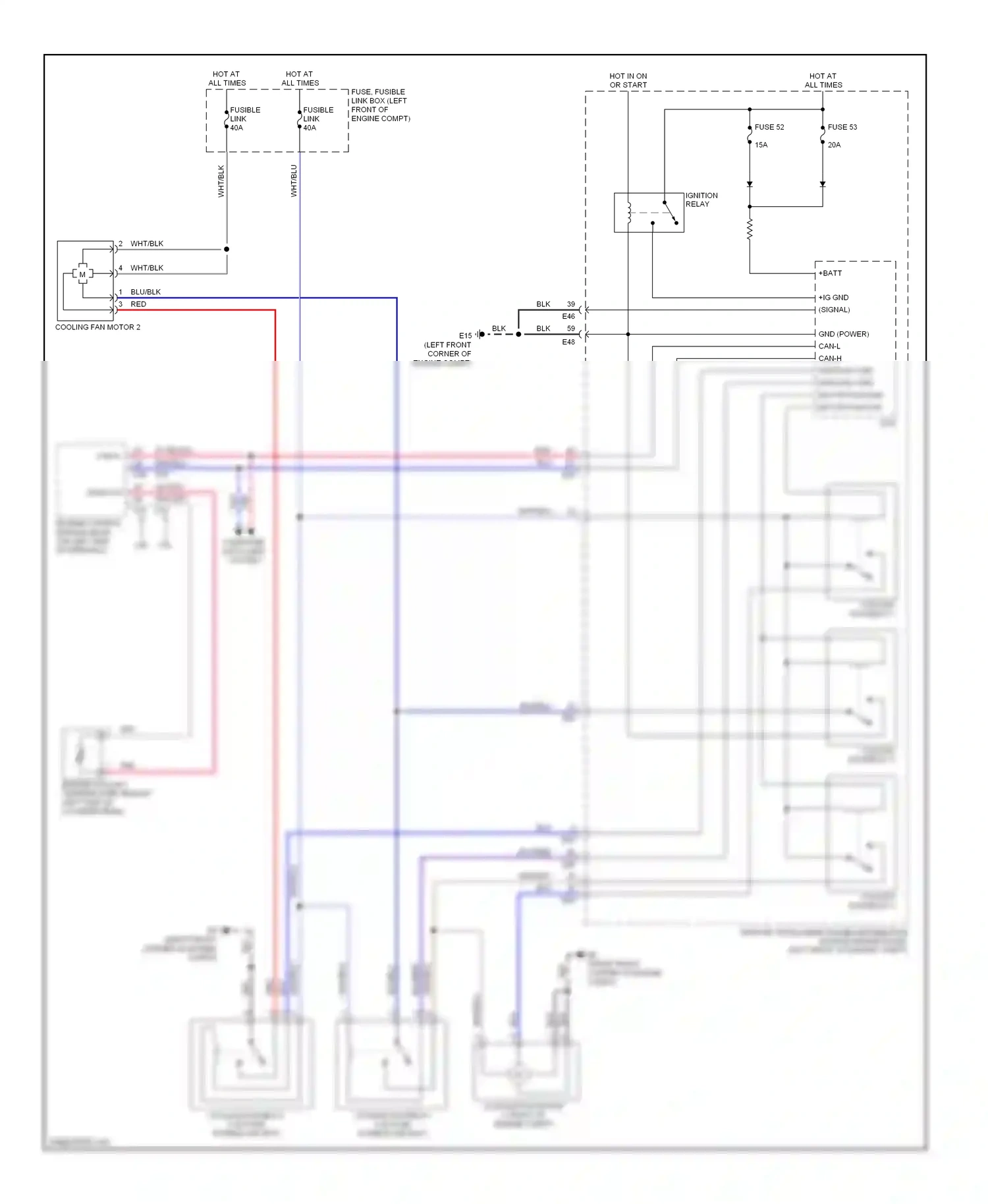 Wiring diagram batt + for Nissan Sentra B16 facelift (2009-2012) (1 of 2)