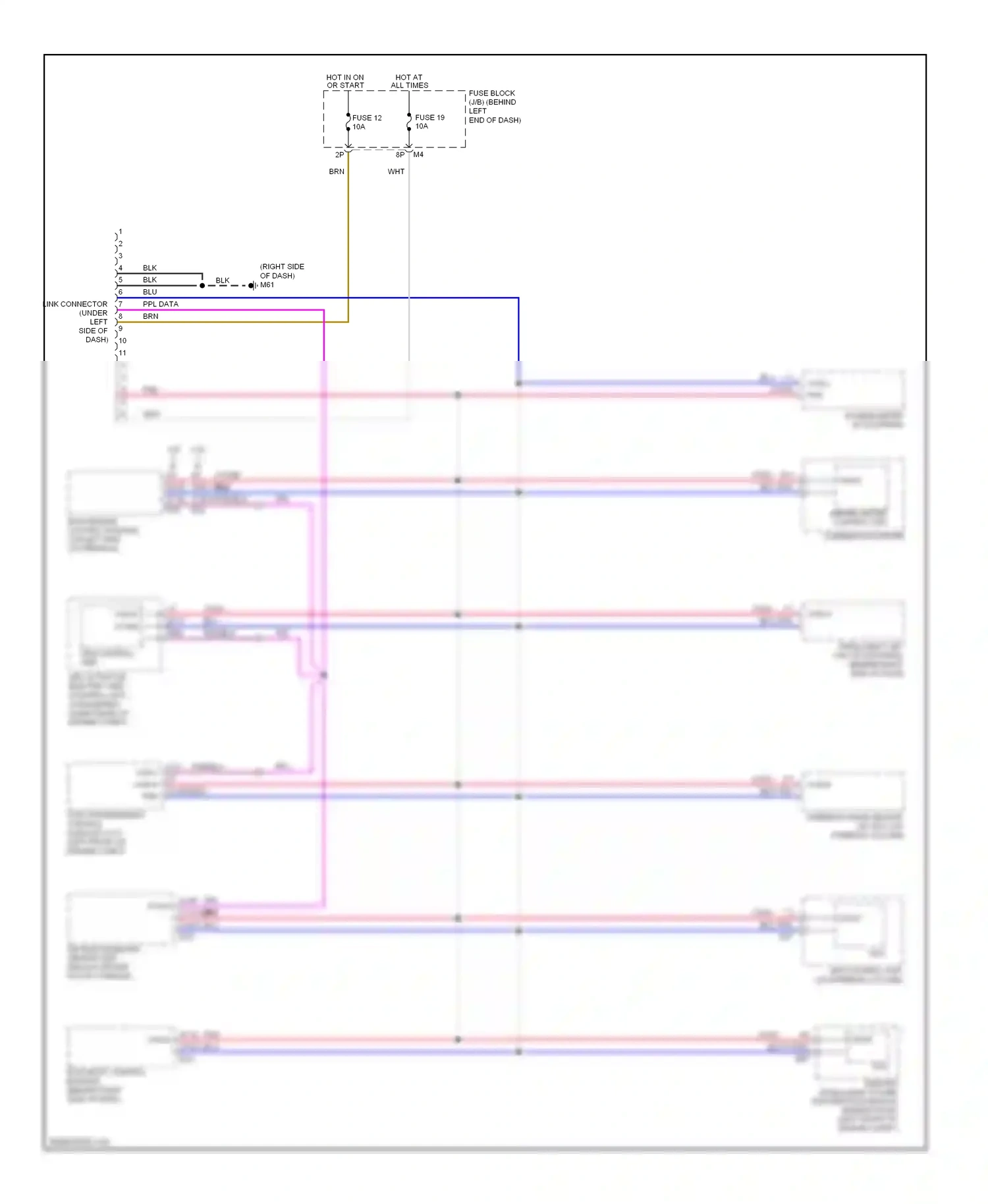 Wiring diagram blk for Nissan Sentra B16 facelift (2009-2012) (5 of 74)