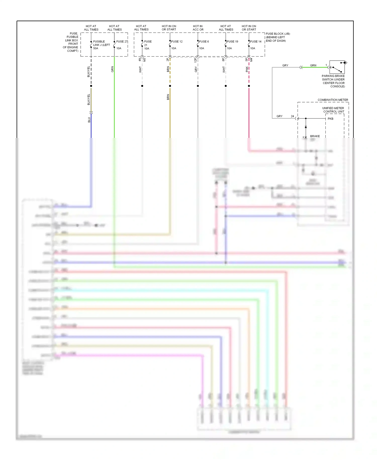 Wiring diagram blk for Nissan Sentra B16 facelift (2009-2012) (24 of 74)