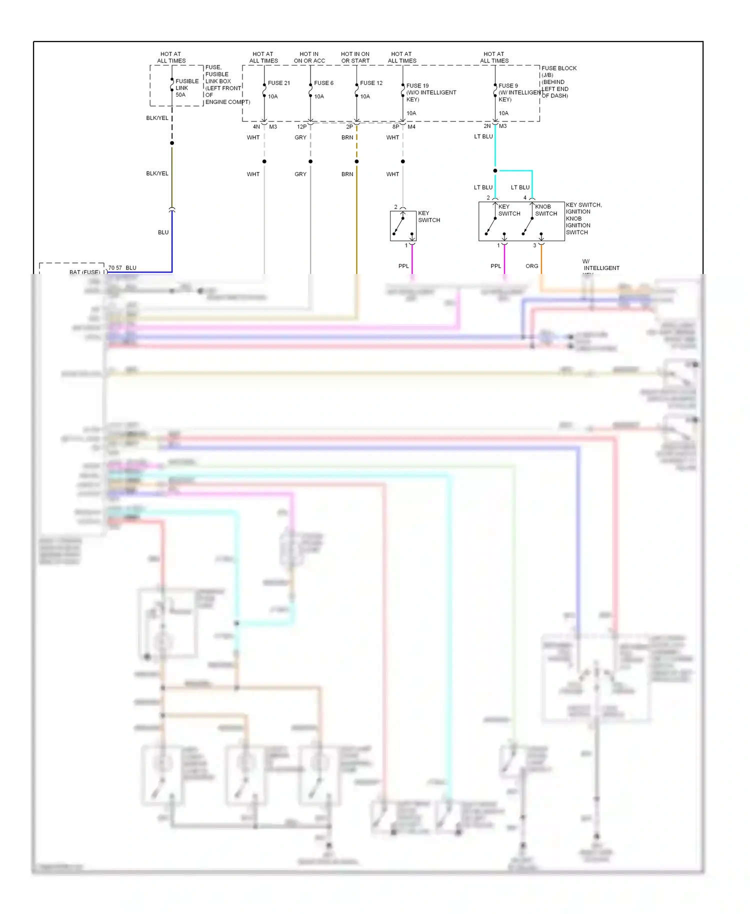 Wiring diagram blk for Nissan Sentra B16 facelift (2009-2012) (31 of 74)