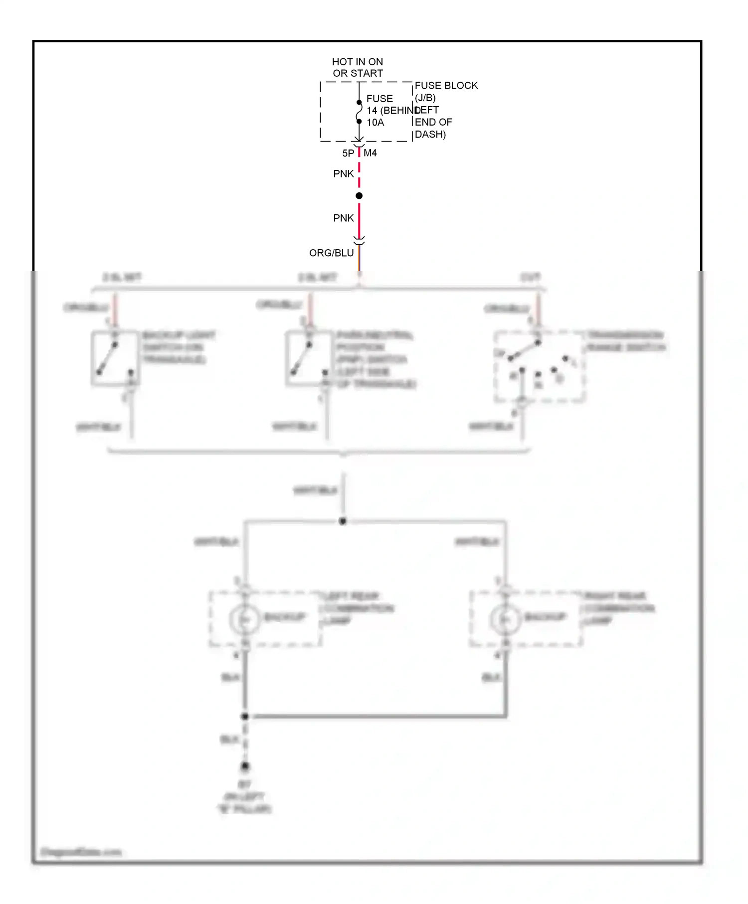 Wiring diagram blk for Nissan Sentra B16 facelift (2009-2012) (21 of 74)