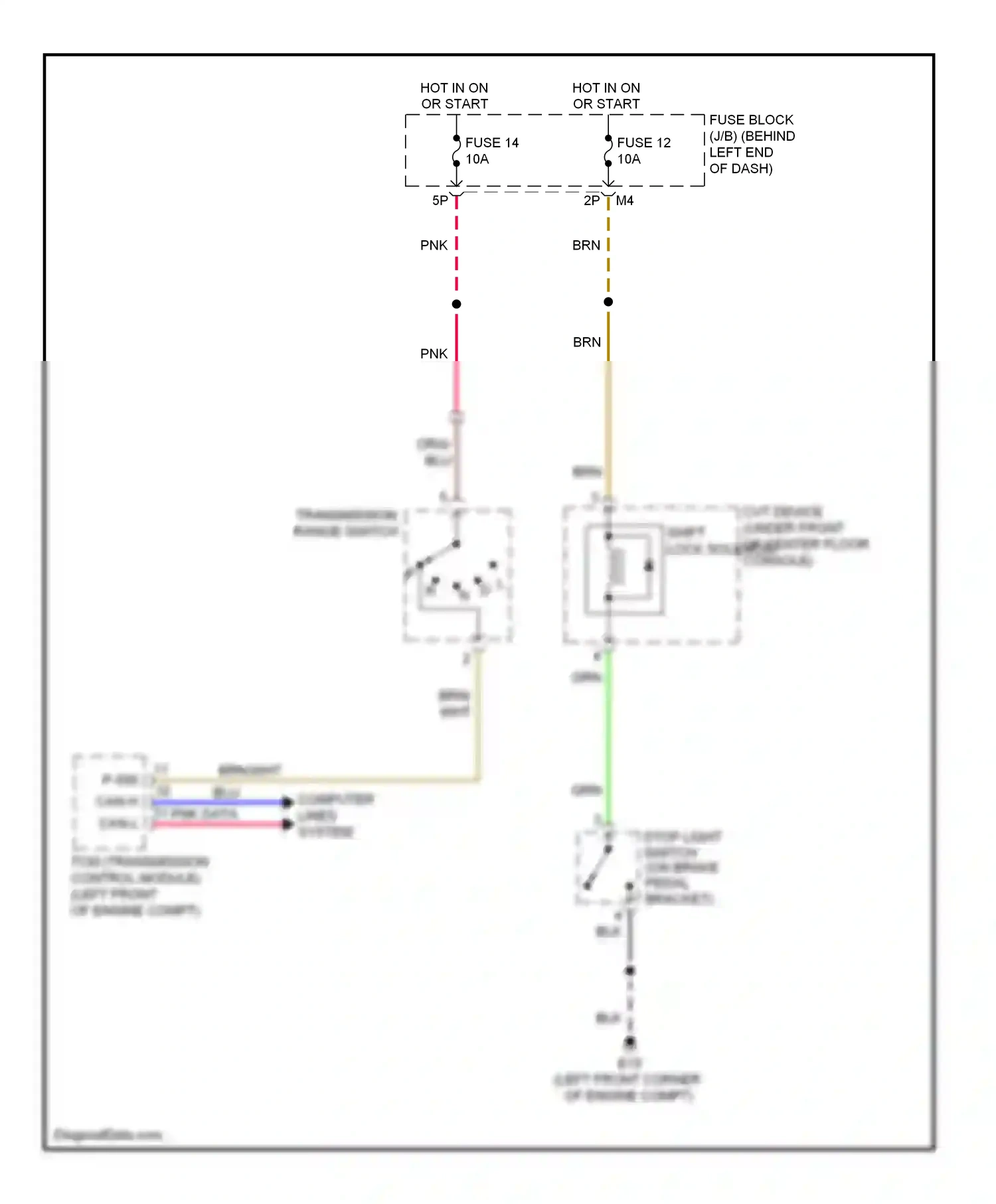 Wiring diagram blk for Nissan Sentra B16 facelift (2009-2012) (66 of 74)