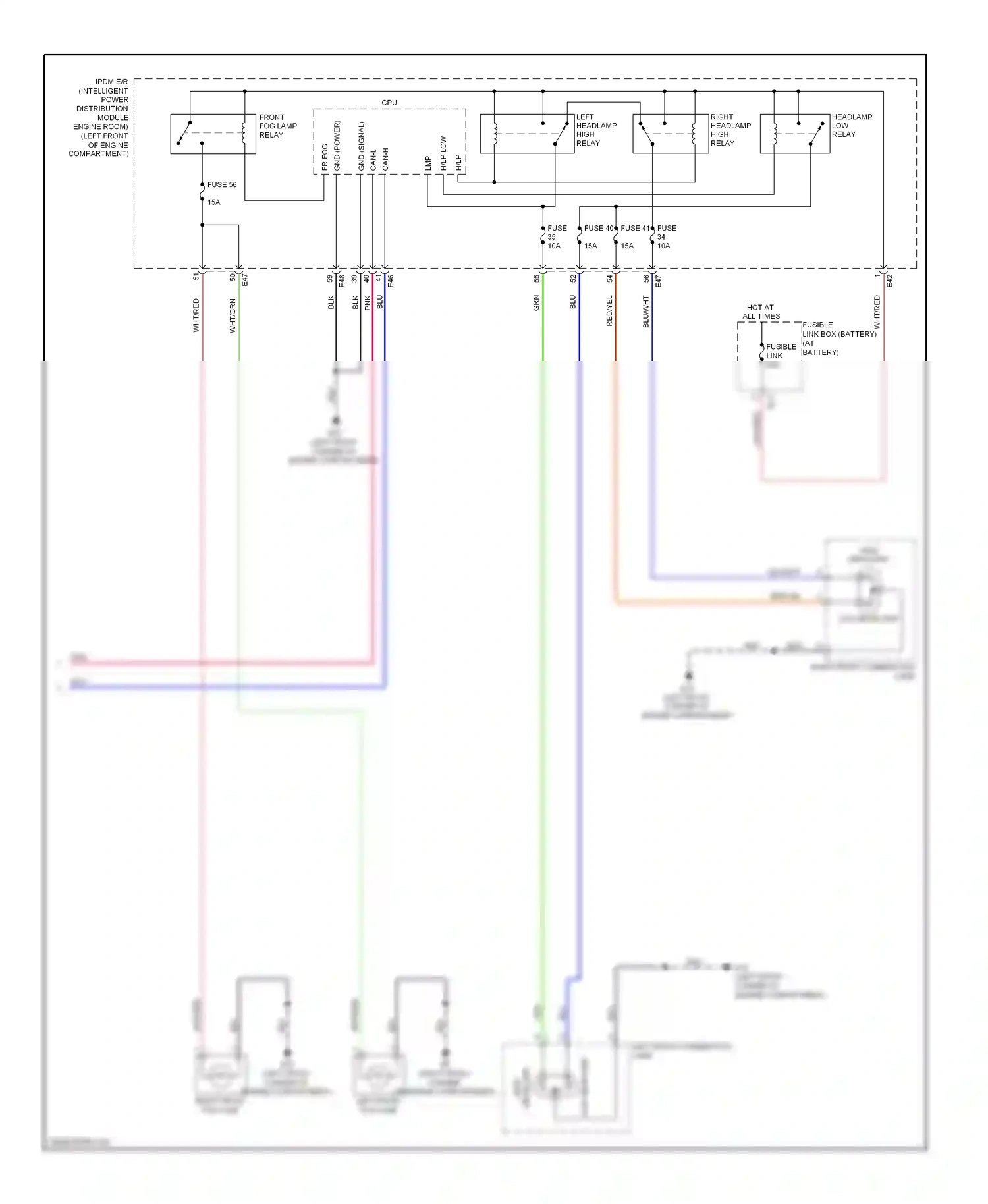Wiring diagram blk for Nissan Sentra B16 facelift (2009-2012) (27 of 74)