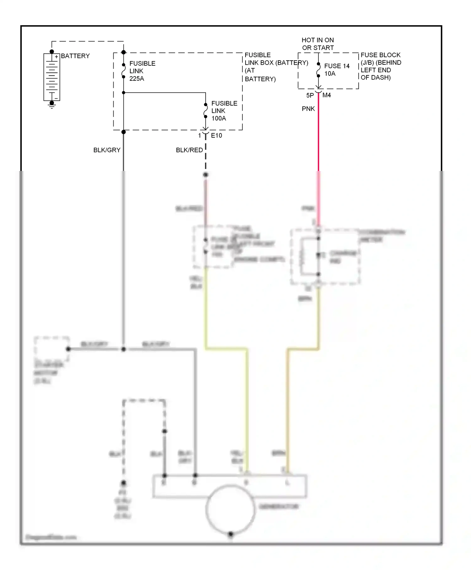 Wiring diagram combination meter for Nissan Sentra B16 facelift (2009-2012) (21 of 29)