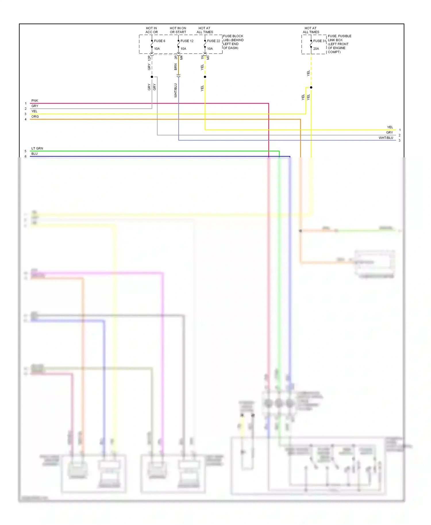 Wiring diagram combination meter for Nissan Sentra B16 facelift (2009-2012) (18 of 29)