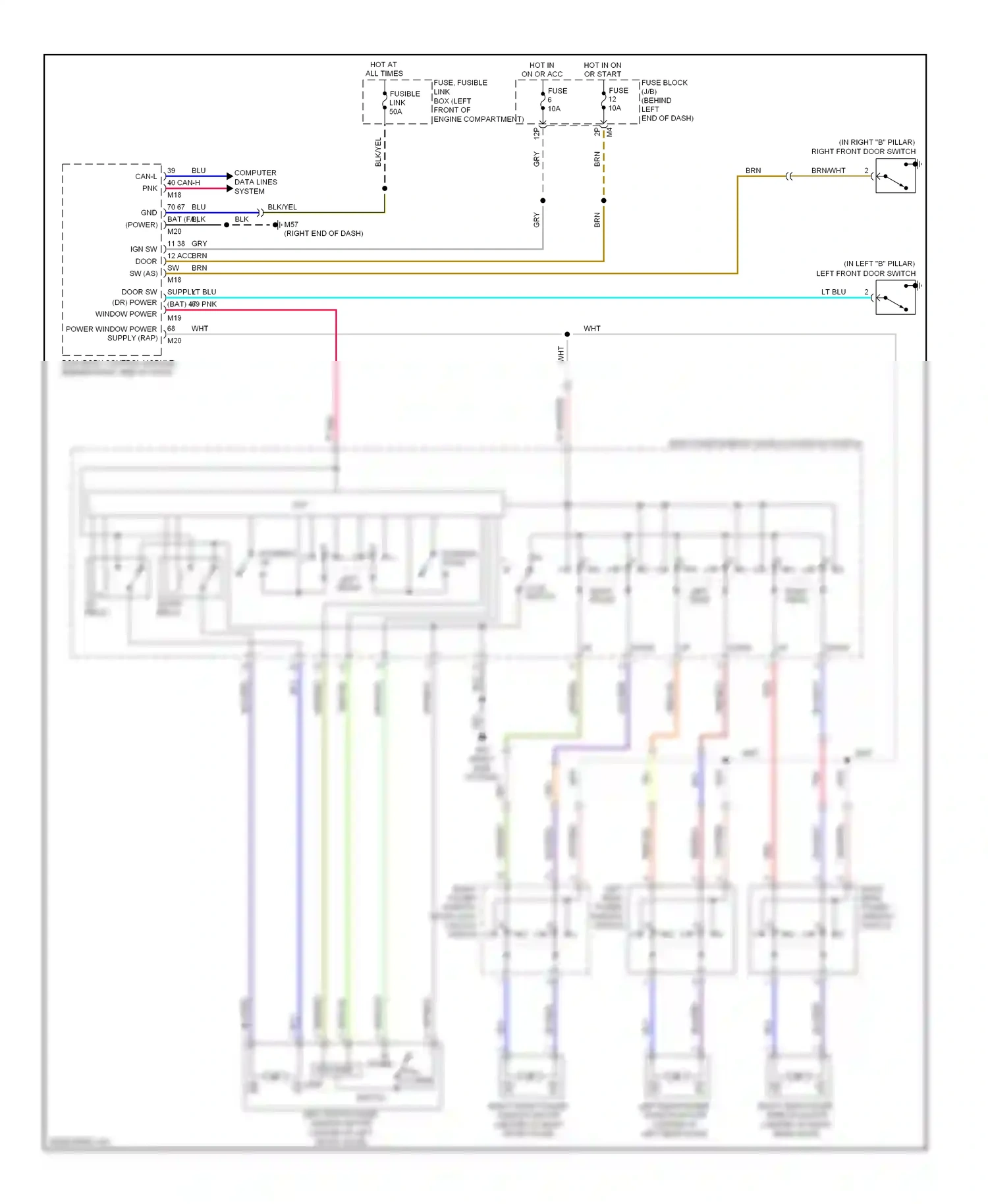 Wiring diagram computer data lines system for Nissan Sentra B16 facelift (2009-2012) (22 of 28)