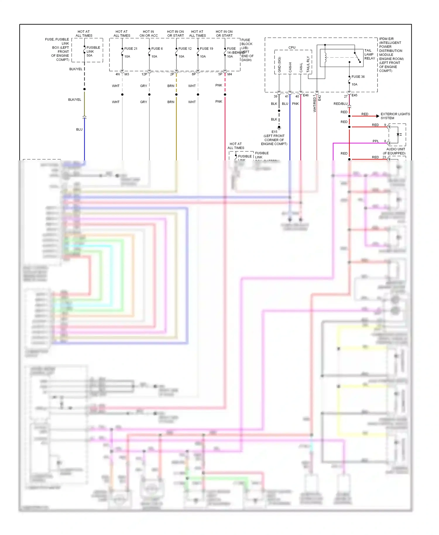 Wiring diagram computer data lines system for Nissan Sentra B16 facelift (2009-2012) (16 of 28)